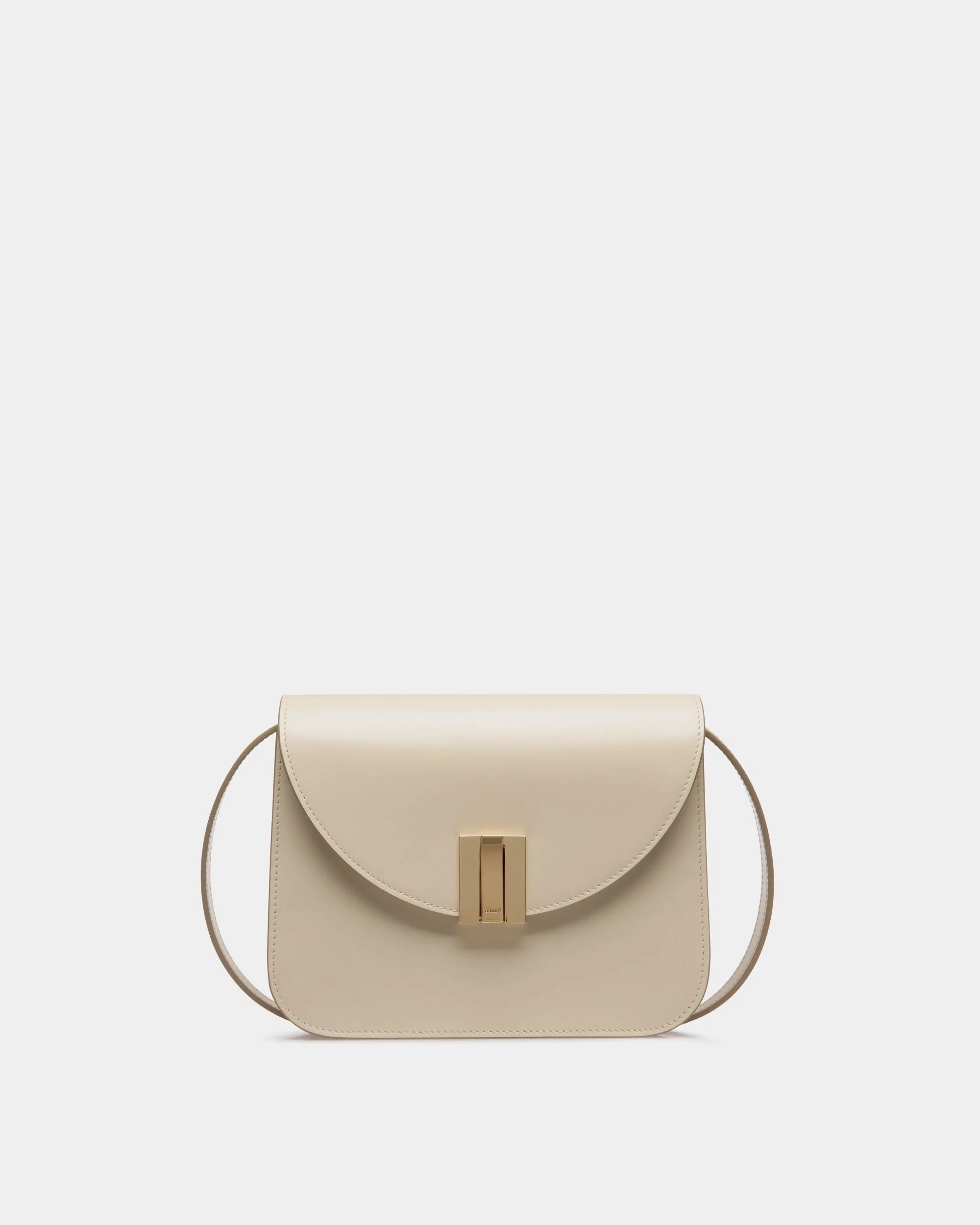 Ollam Crossbody Bag In White Leather