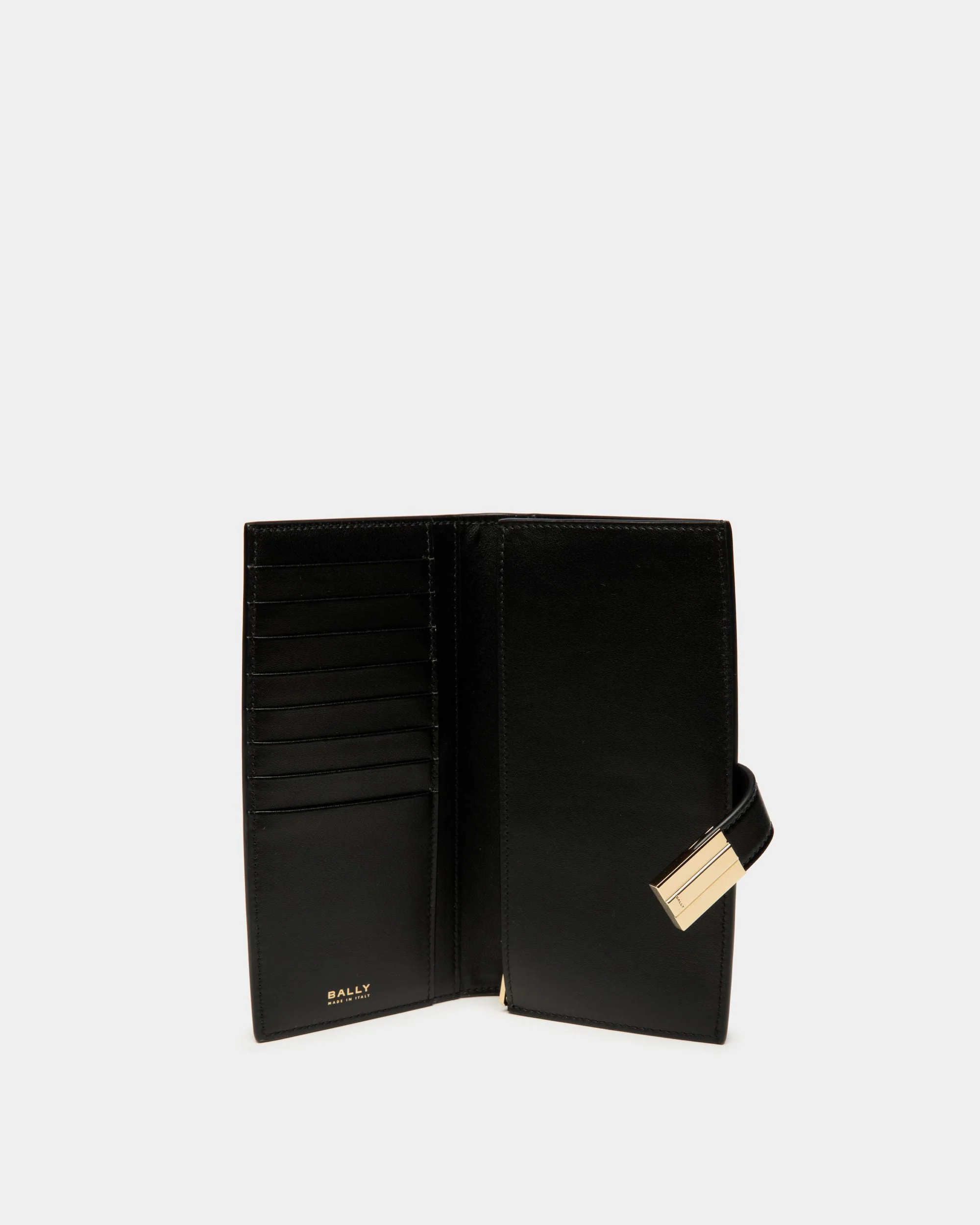 Ollam Long Wallet in Black Leather - Image 3