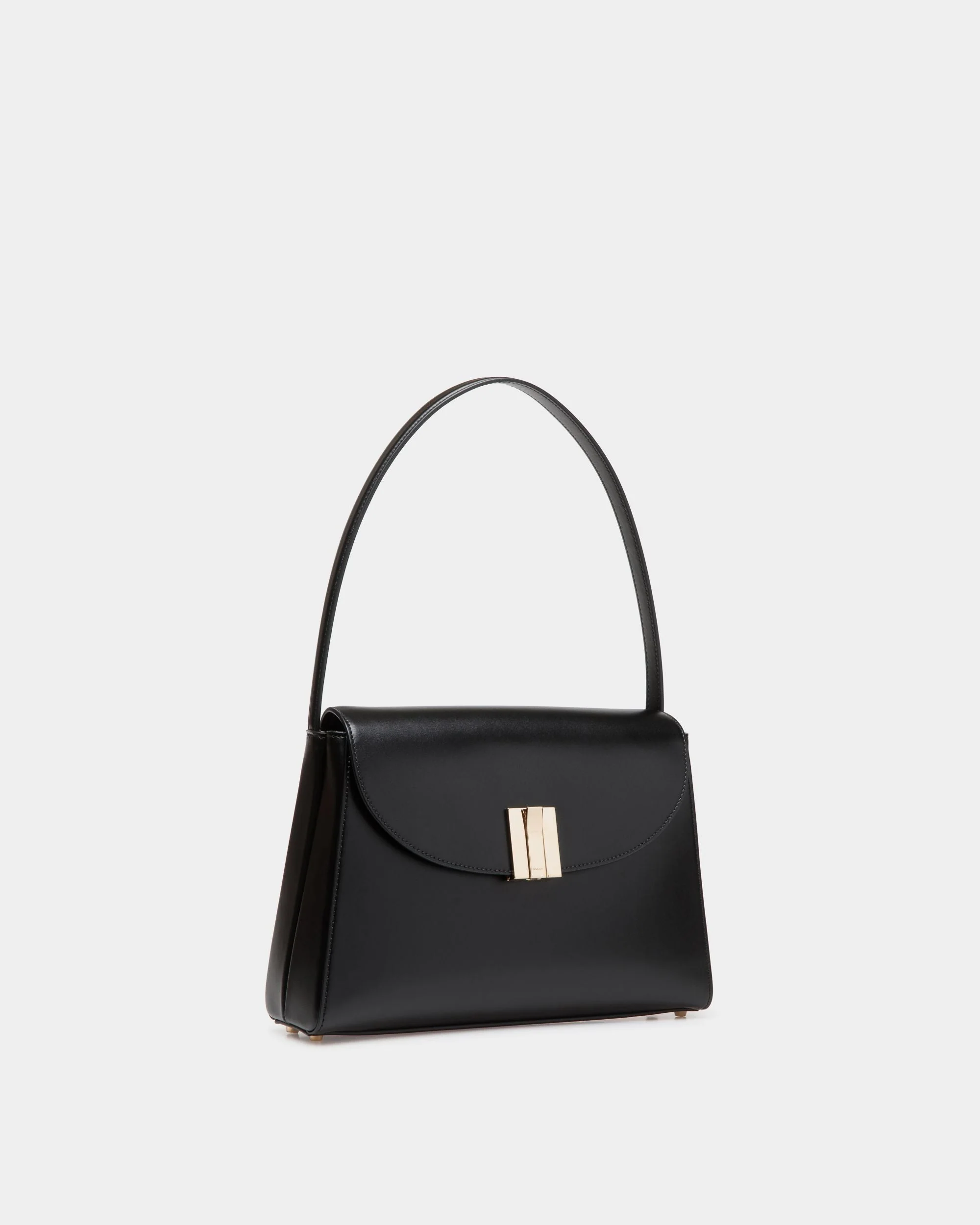 Ollam Shoulder Bag in Black Leather - Image 4