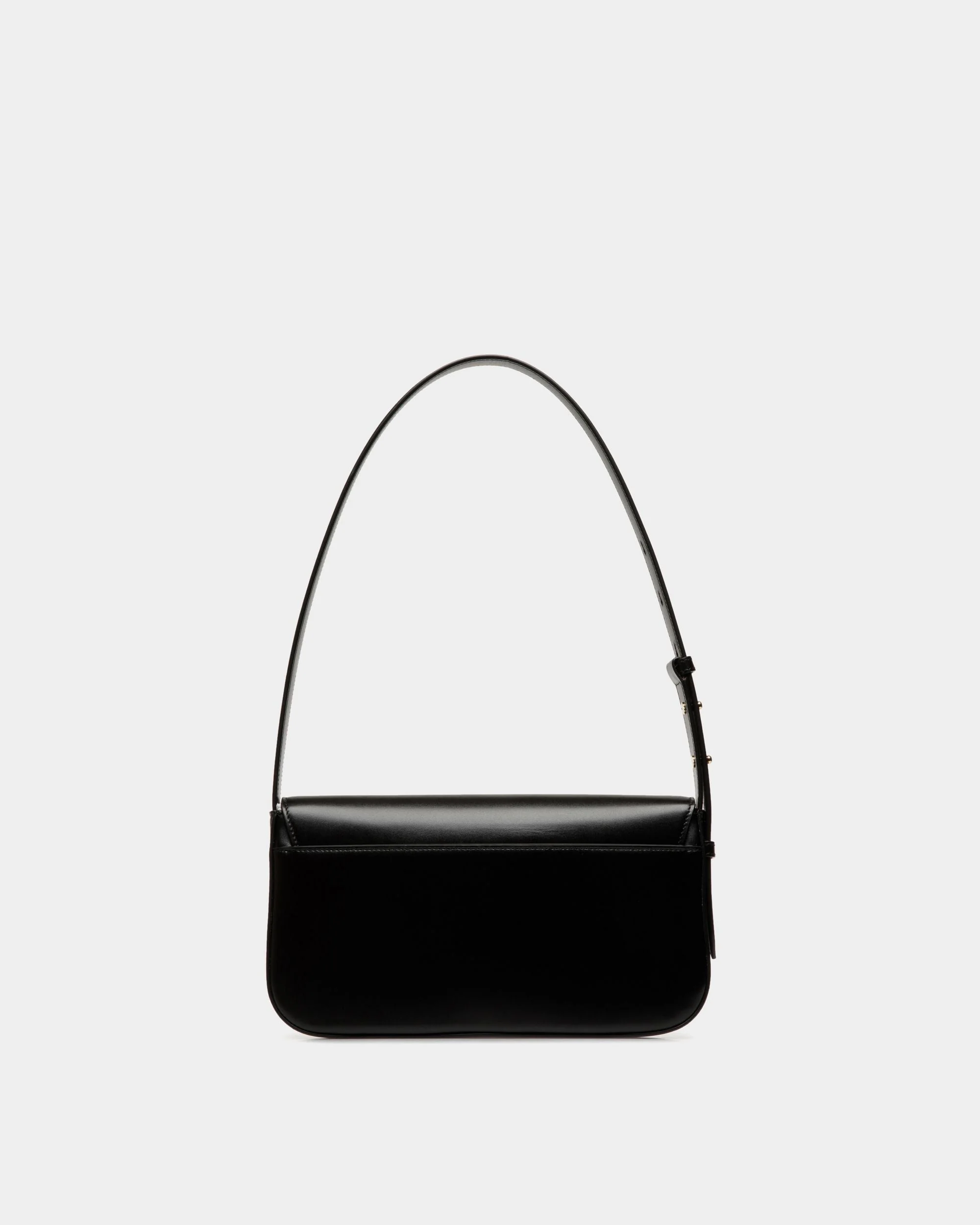 Ollam Small Shoulder Bag in Black Leather - Image 3
