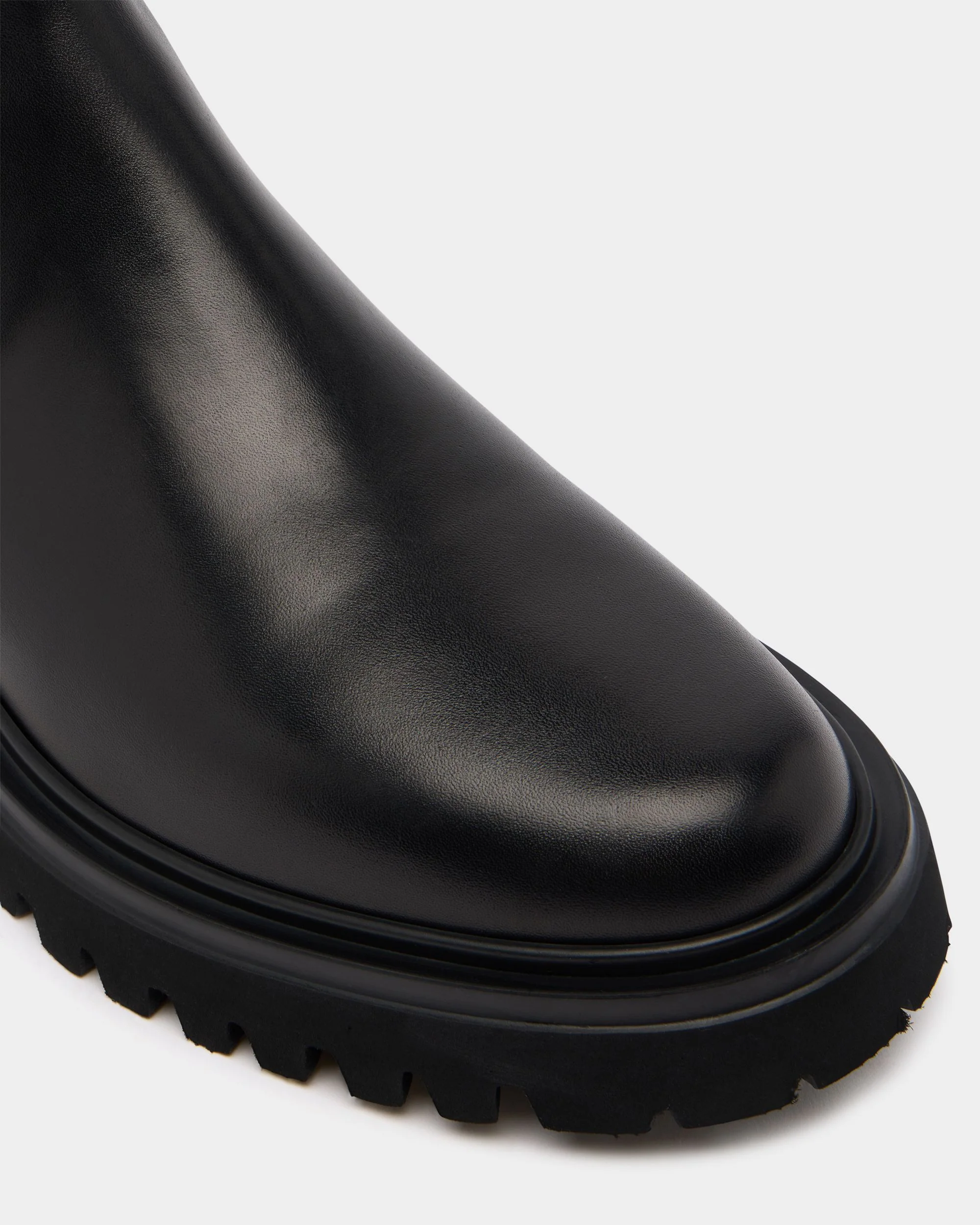Onyce Bootie in Black Leather - Image 5