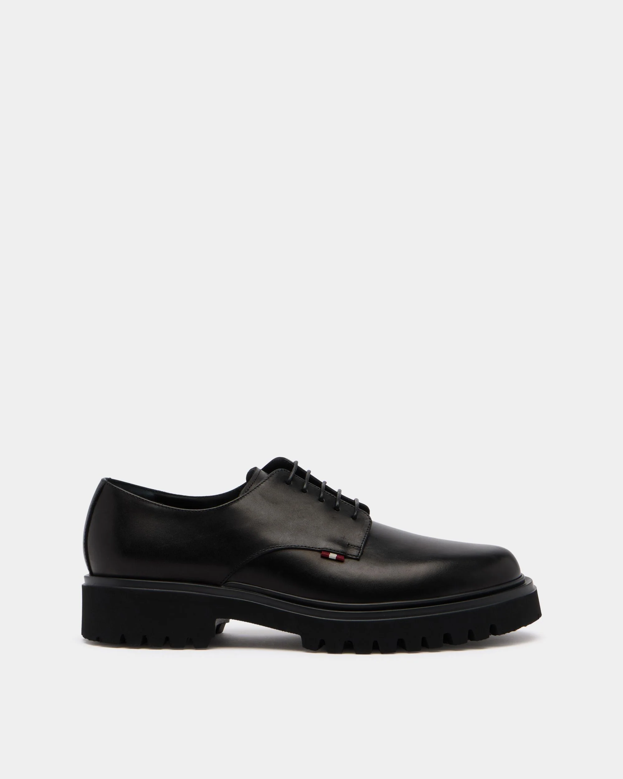 Onyce Derby in Black Leather