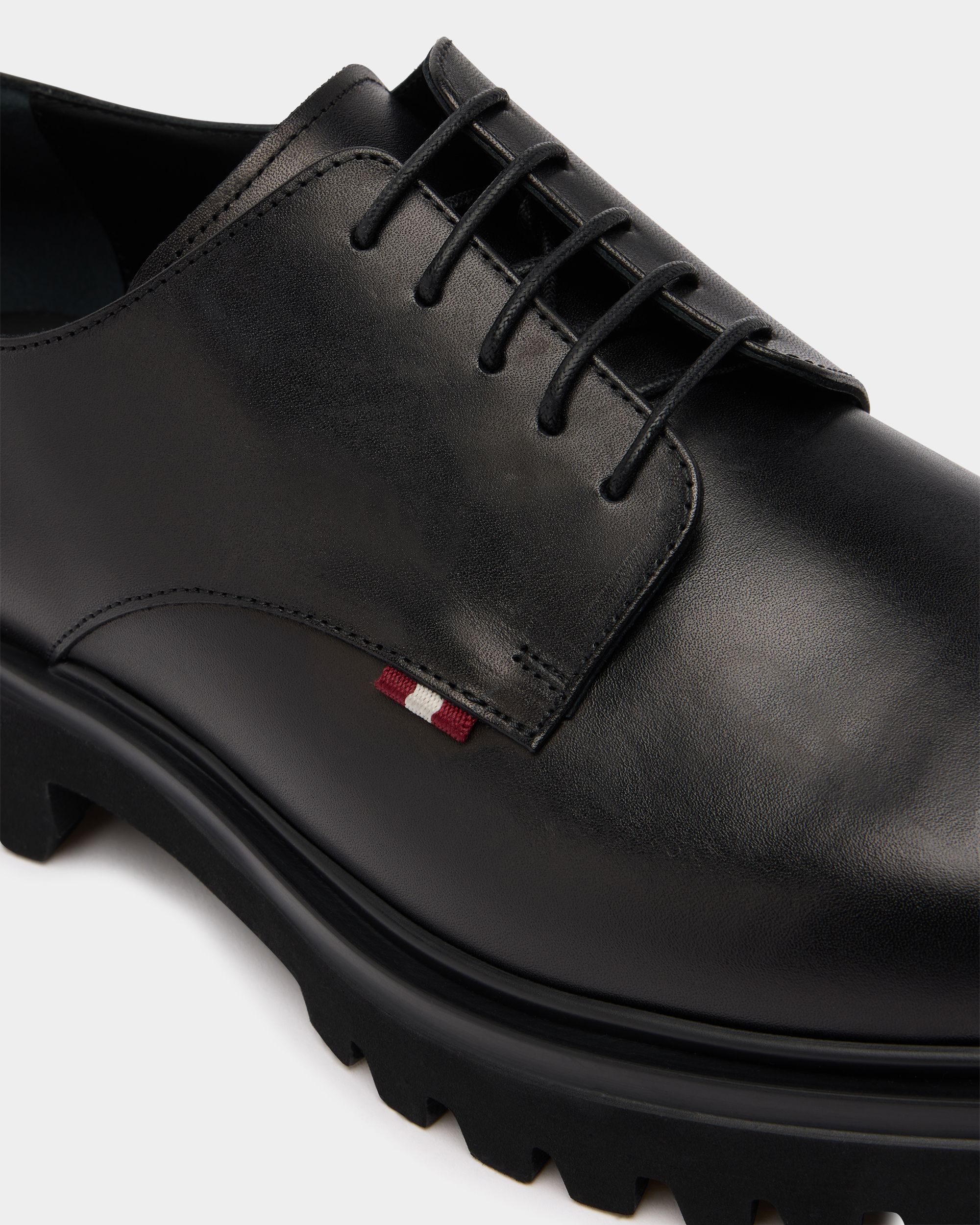 Onyce Derby in Black Leather - Image 5