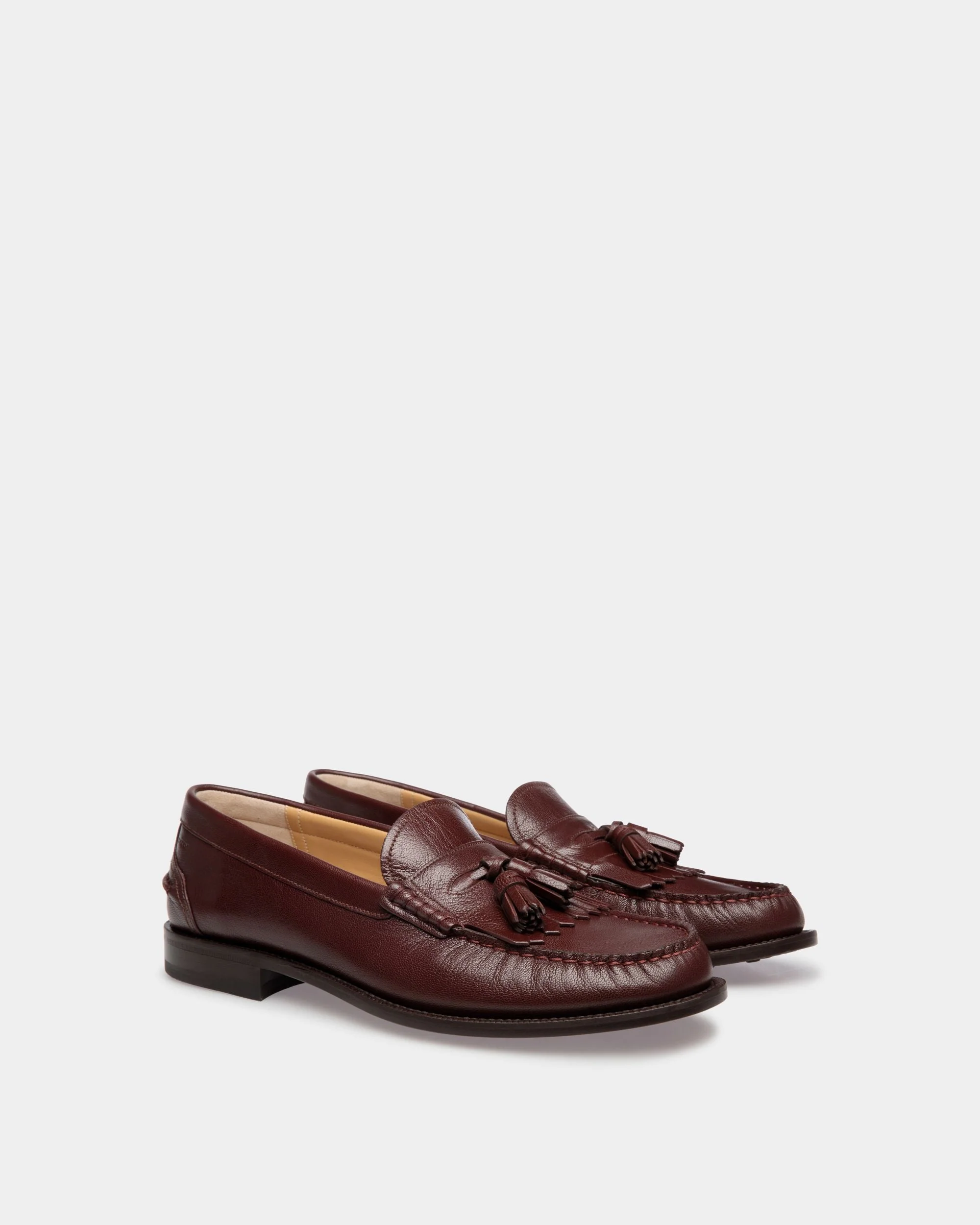 Oregon Loafer in Chestnut Brown Grained Leather - Image 2