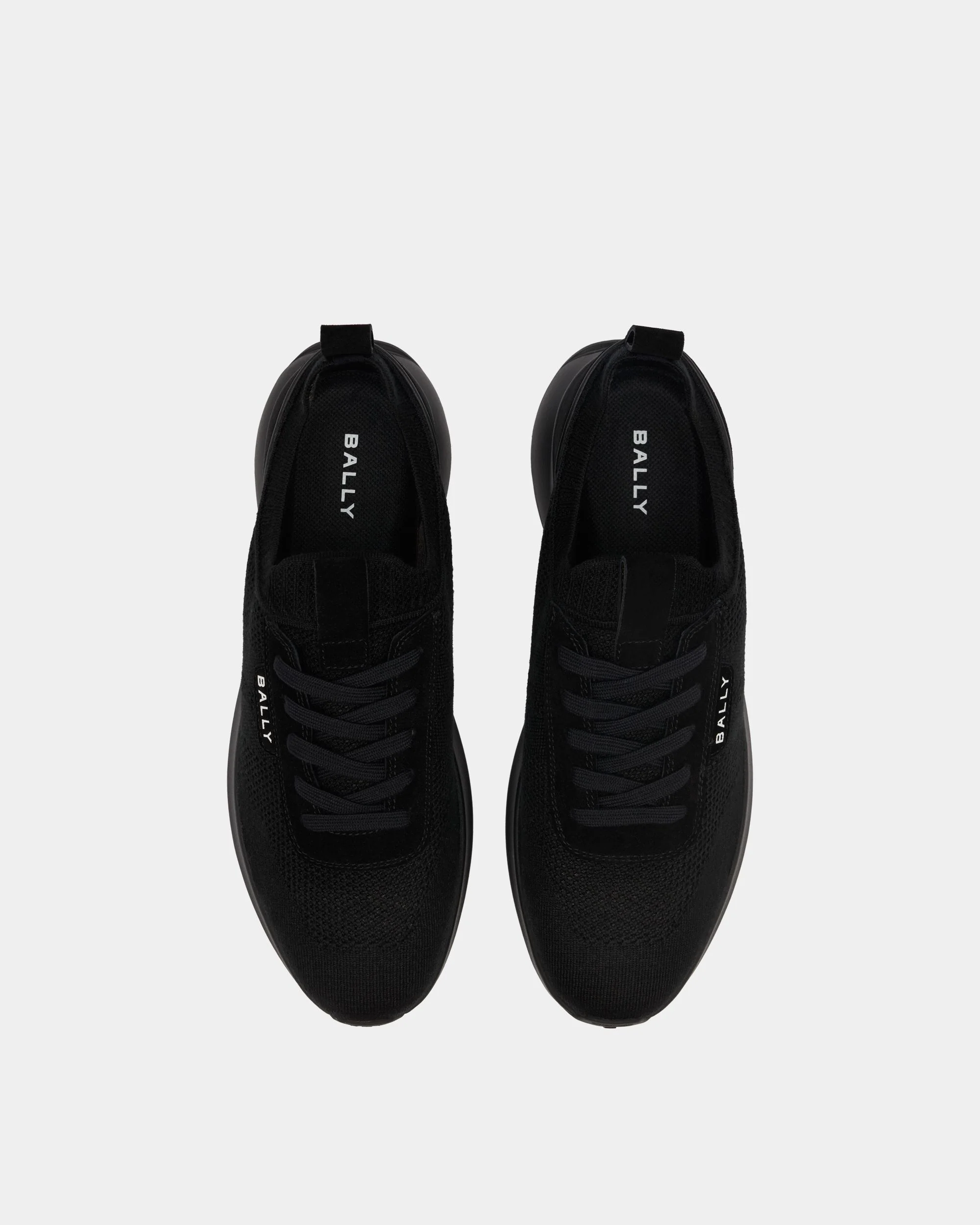 Outline Sneaker in Black Fabric - Image 4