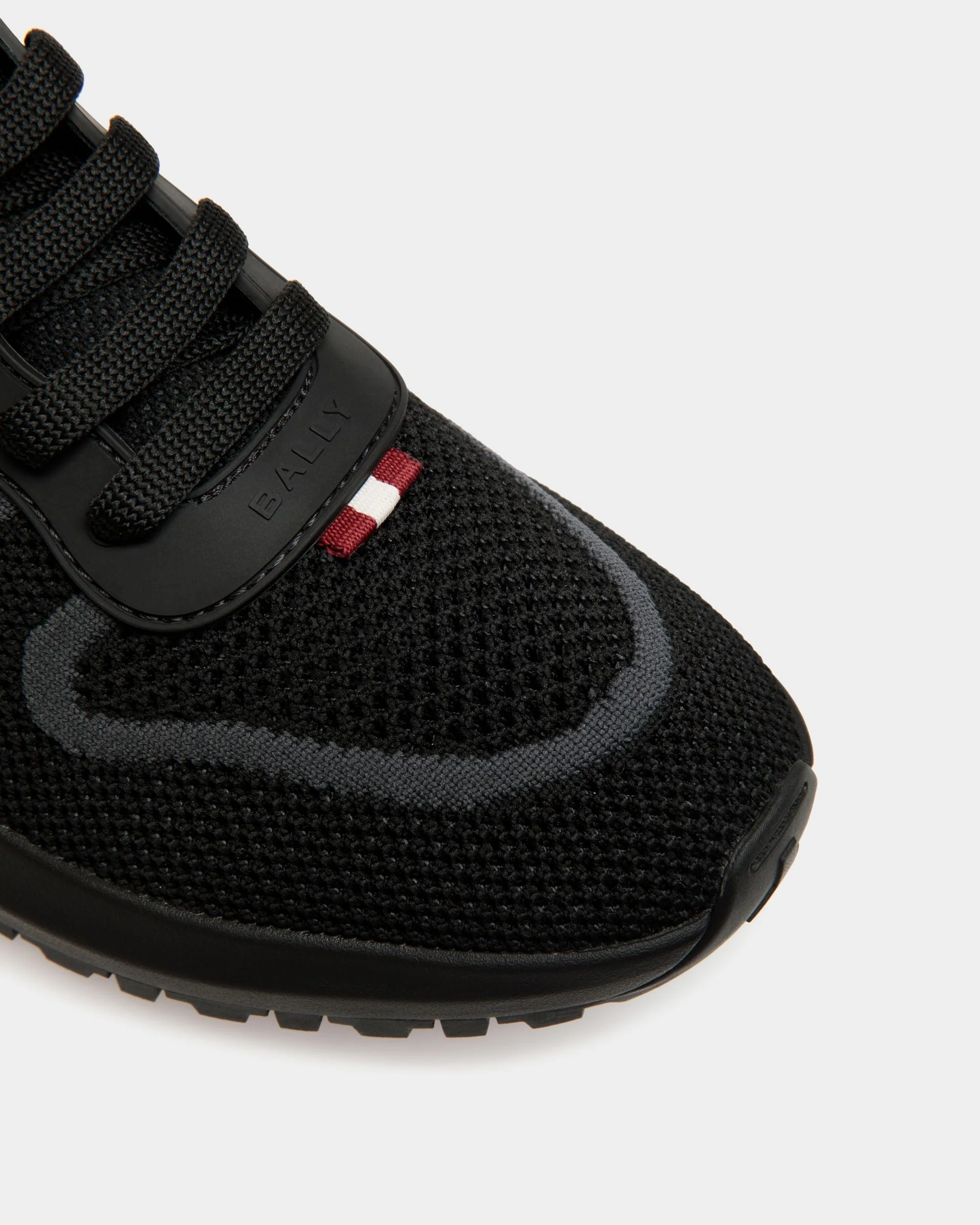Outline Sneaker In Black Knit - Image 5