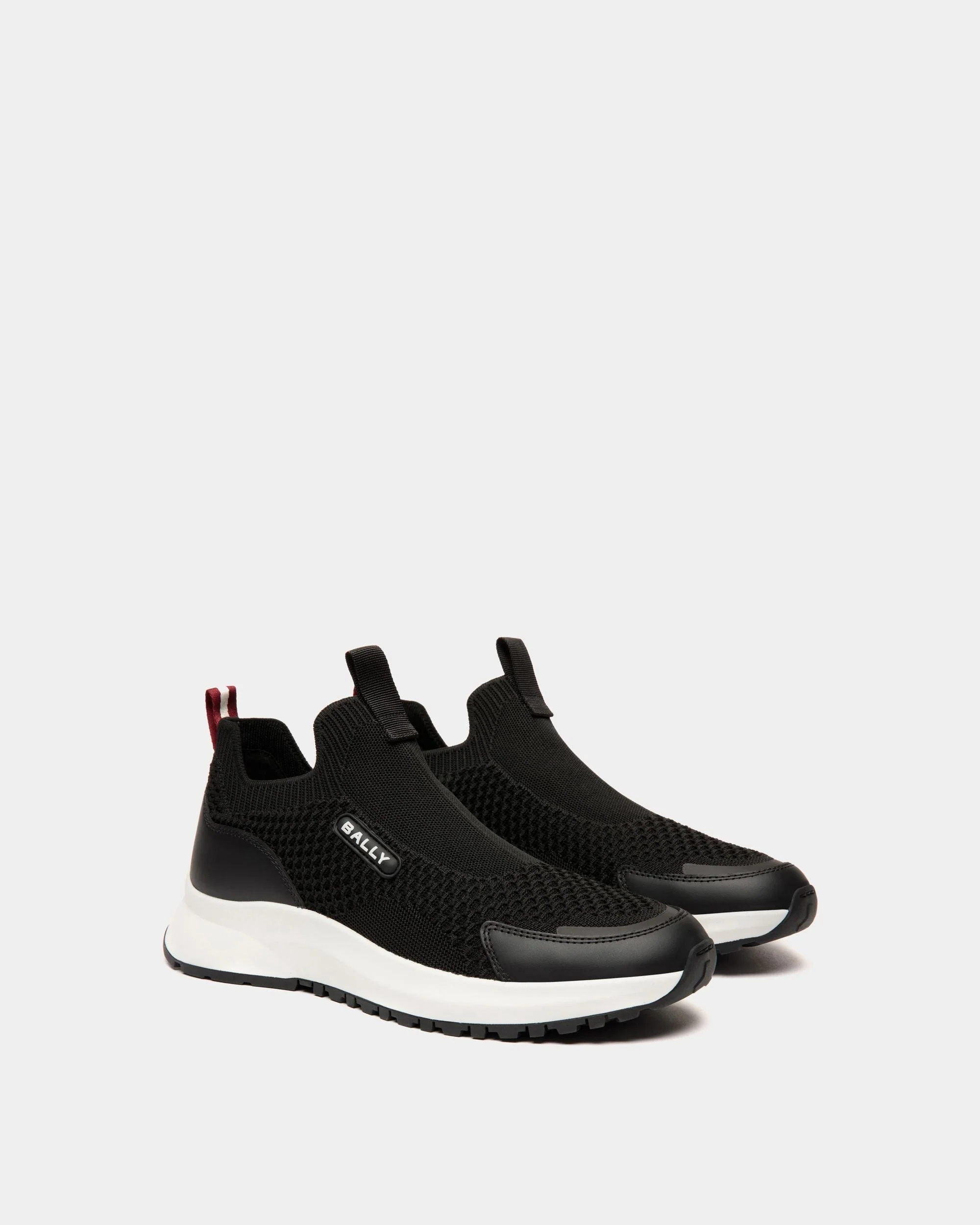 Outline Sneaker in Black Knit - Image 2