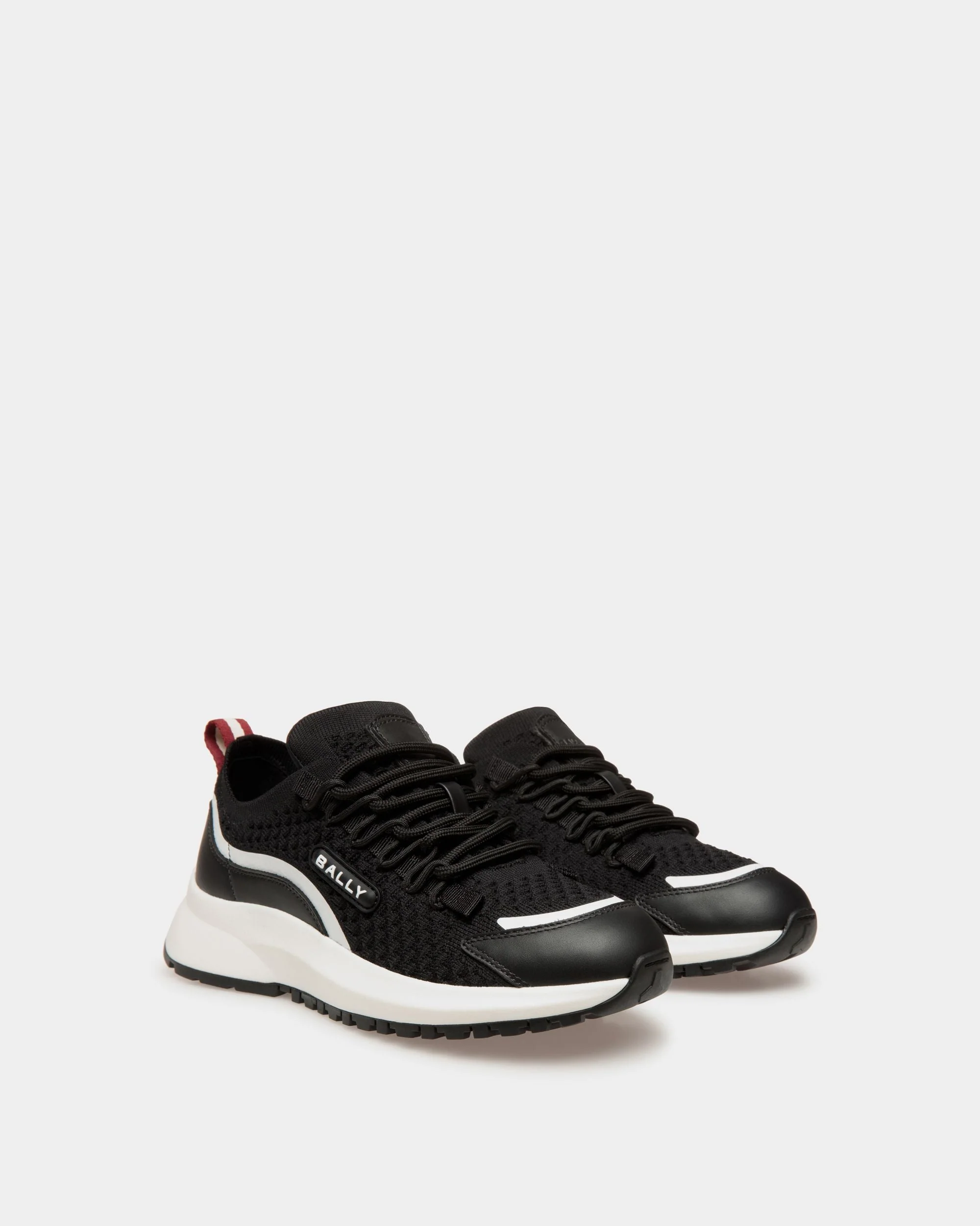 Outline Sneaker in Black Knit - Image 2