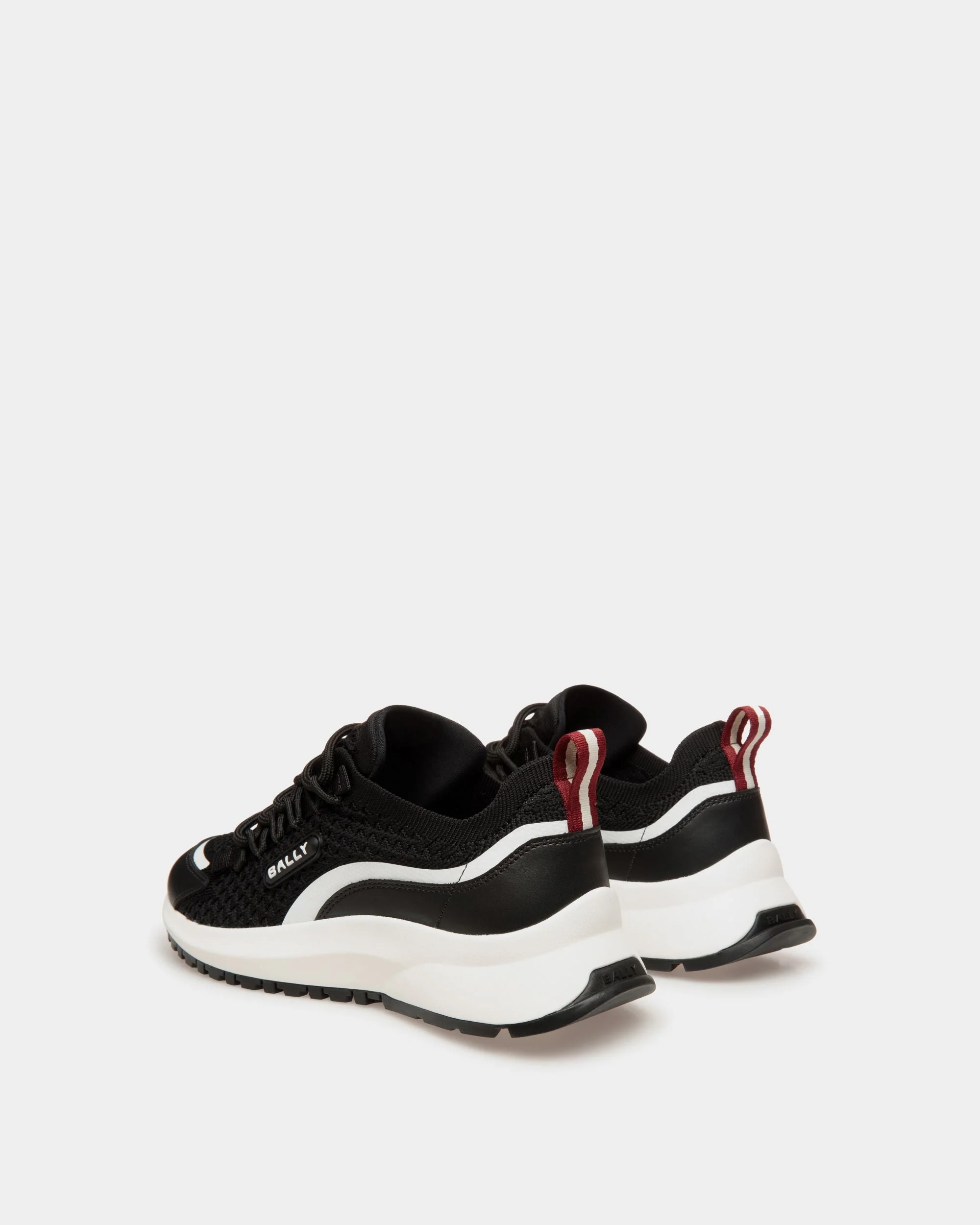 Outline Sneaker in Black Knit - Image 3