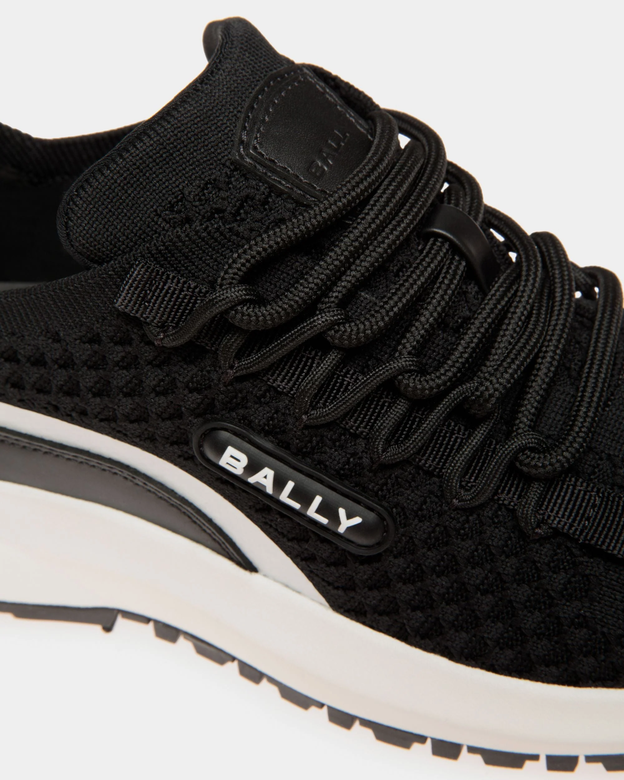 Outline Sneaker in Black Knit - Image 5