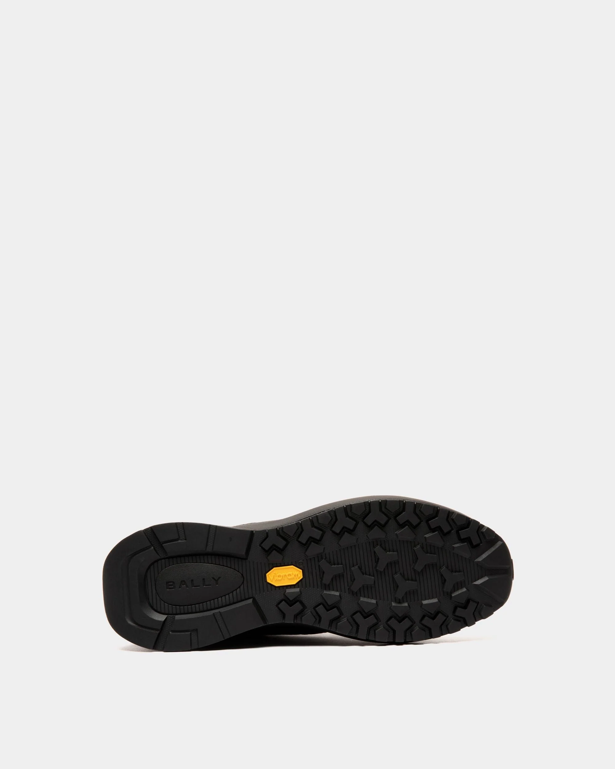 Outline Sneaker In Black Leather - Image 4