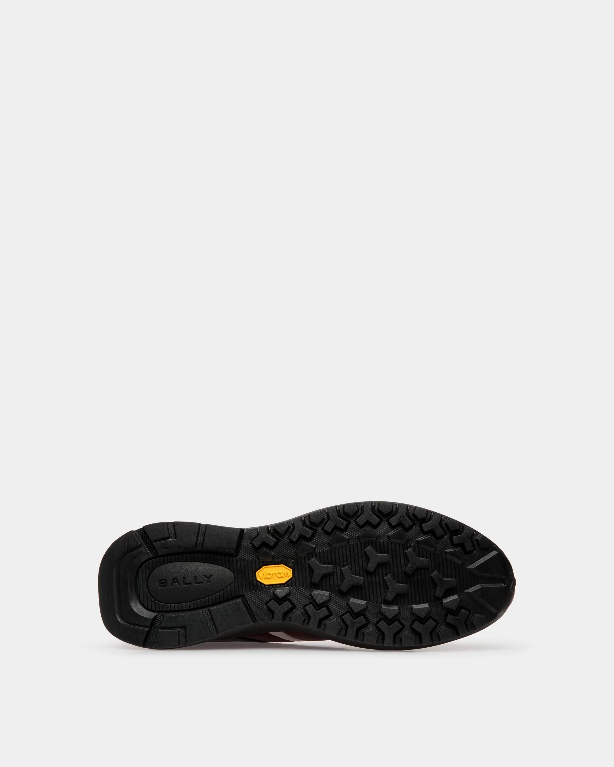 Outline Sneaker In Black Leather - Image 5