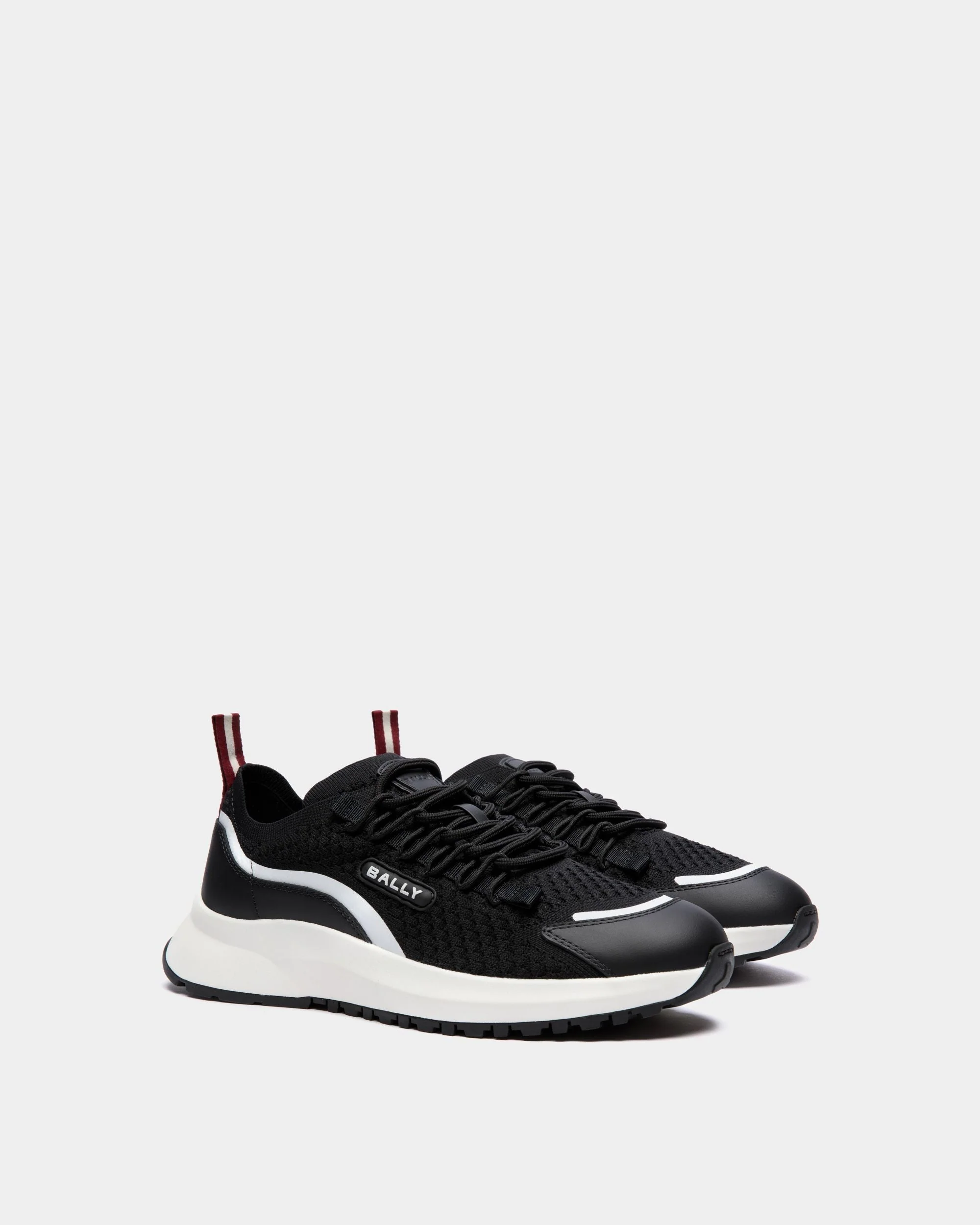 Outline Sneaker in Black Nylon - Image 2