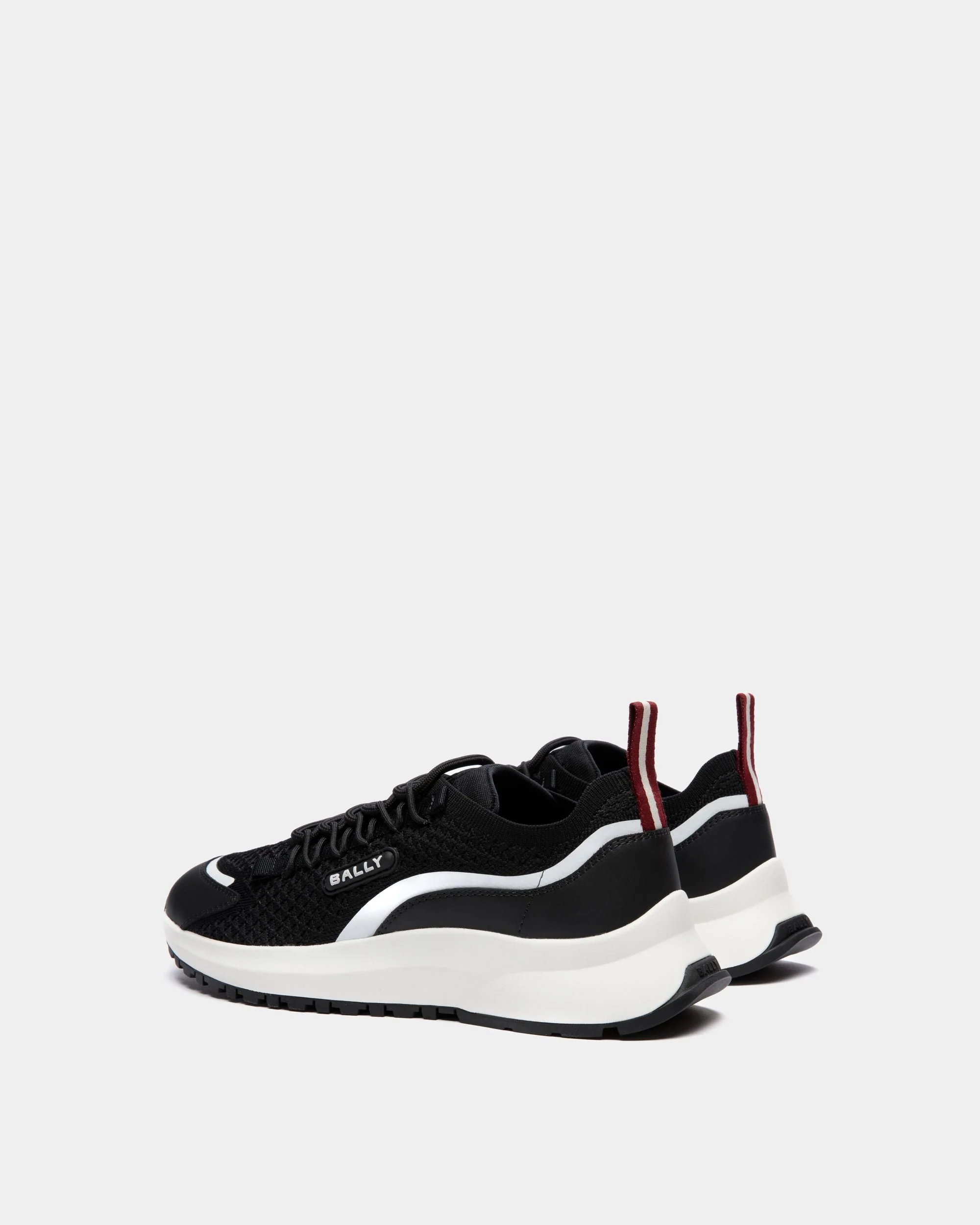 Outline Sneaker in Black Nylon - Image 3