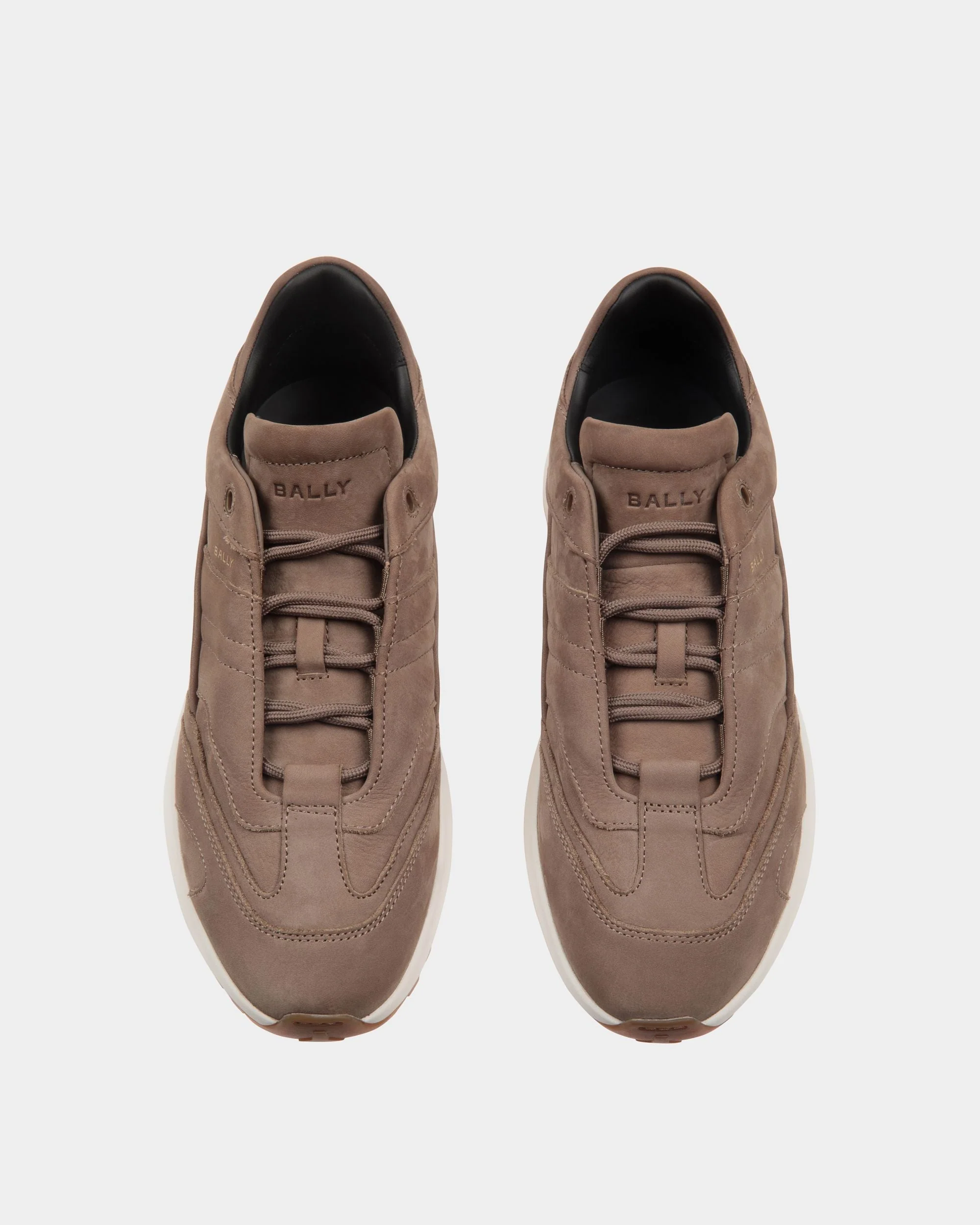 Outline Sneaker In Brown Leather - Image 4