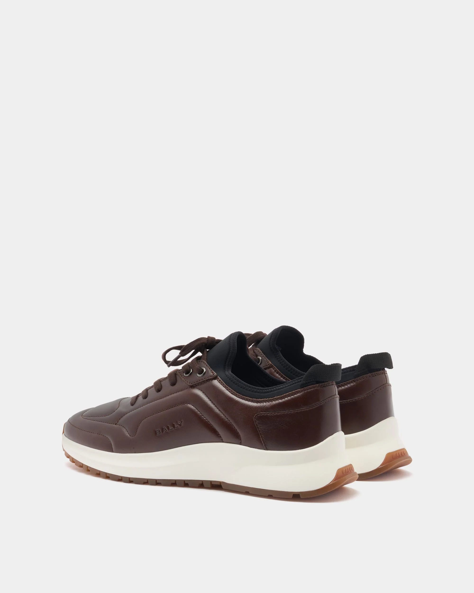 Outline Sneaker in Brown Leather - Image 4