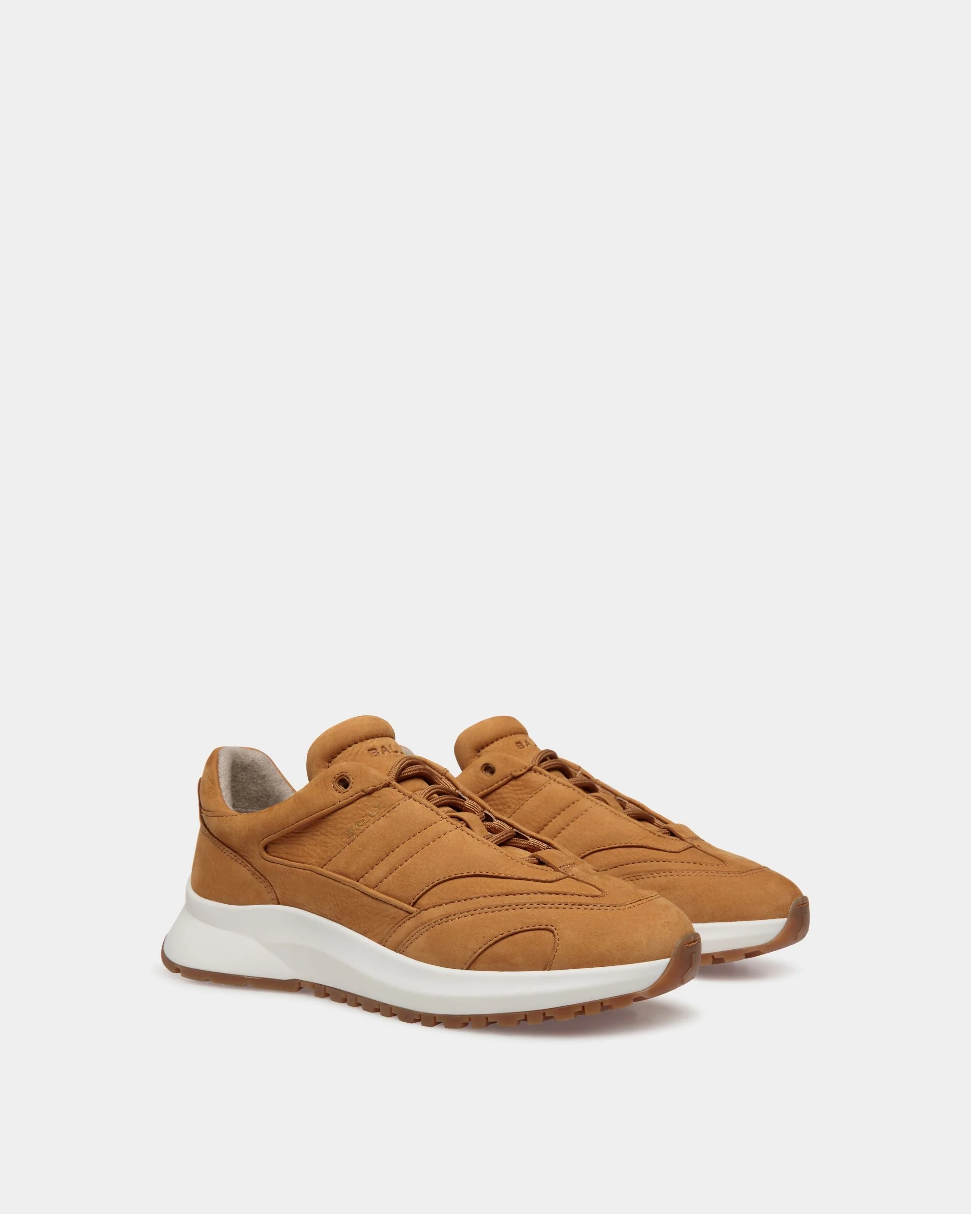 Outline Sneaker in Brown Nubuck Leather - Image 2