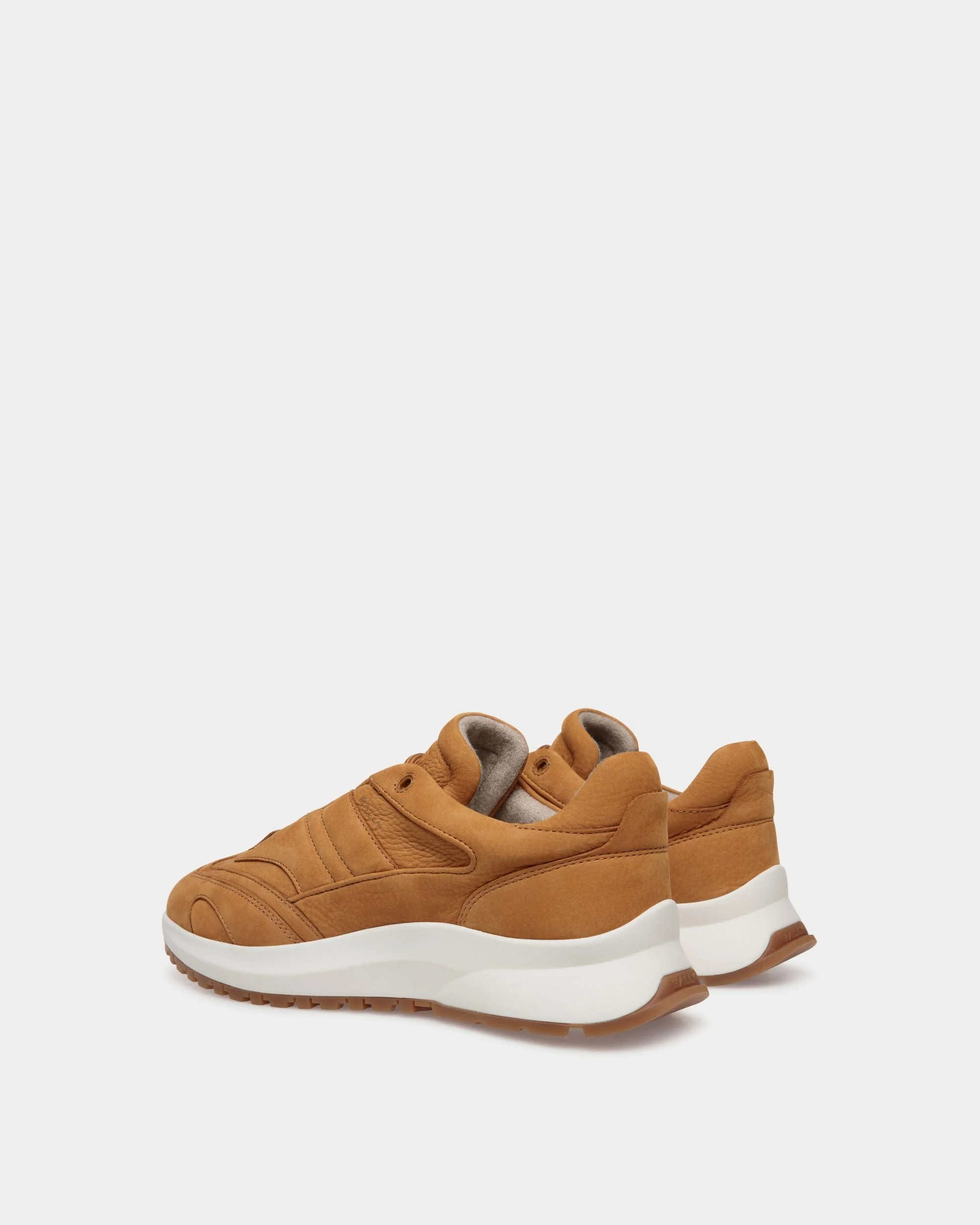 Outline Sneaker in Brown Nubuck Leather - Image 3