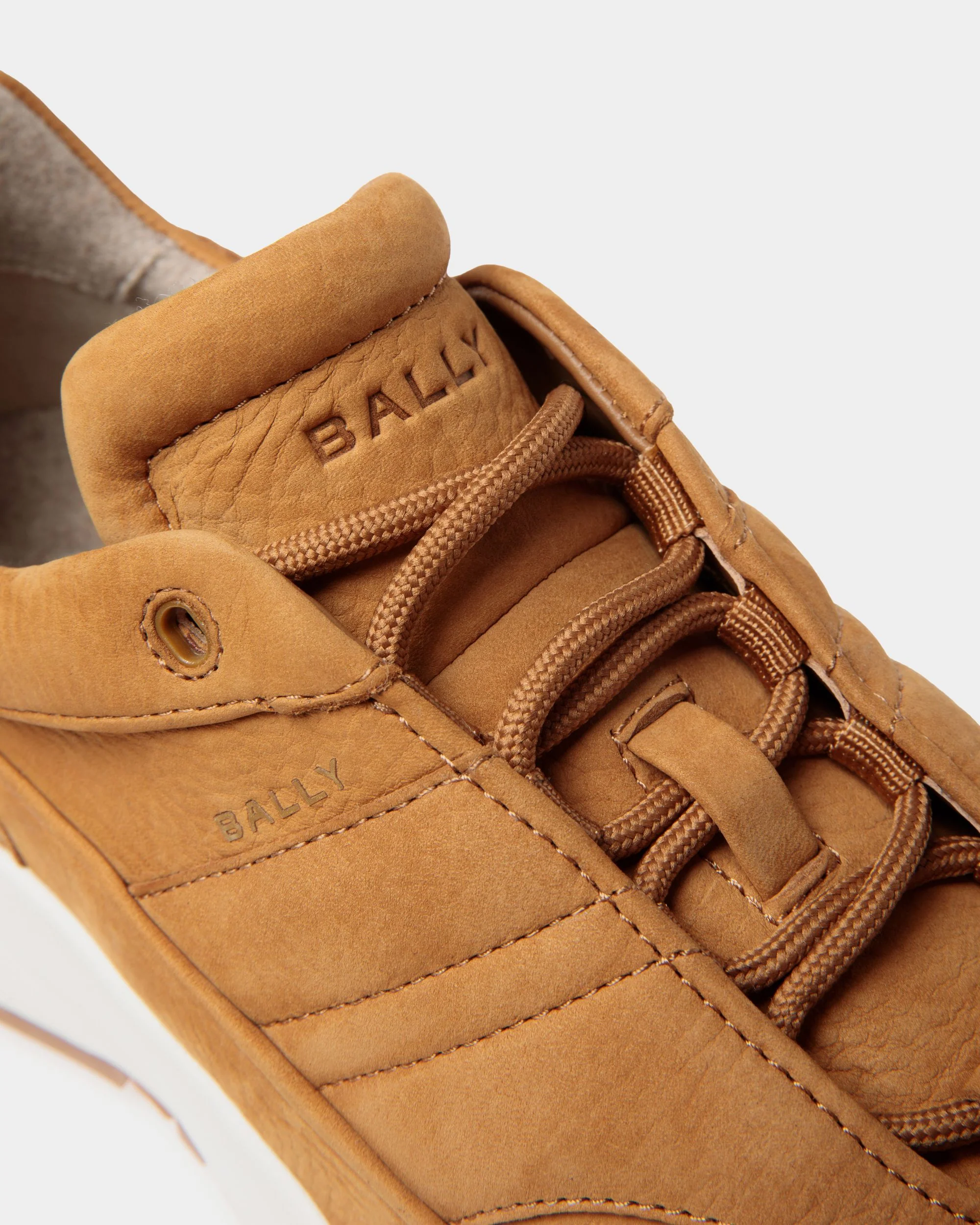 Outline Sneaker in Brown Nubuck Leather - Image 5