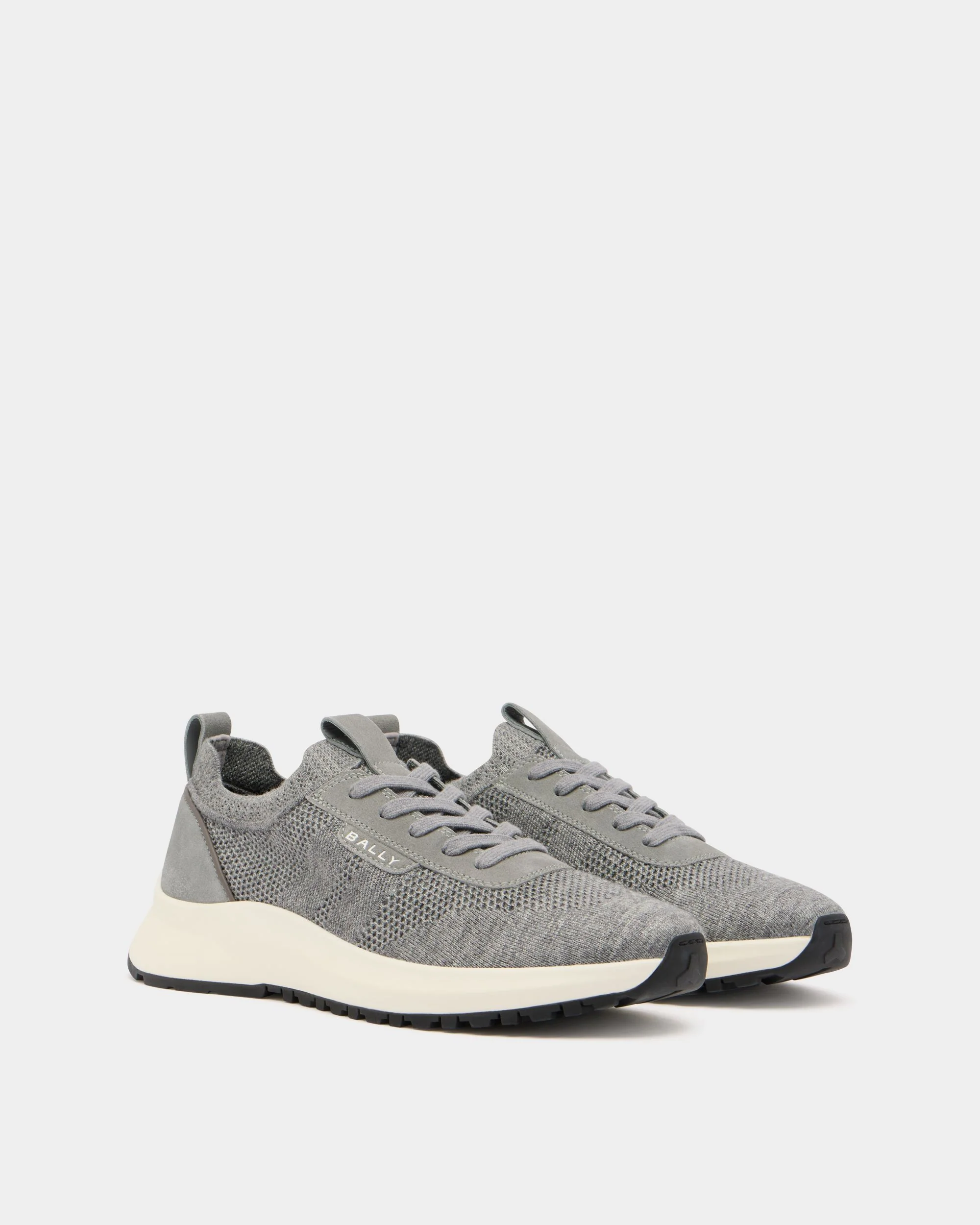 Outline Sneaker in Grey Fabric - Image 3