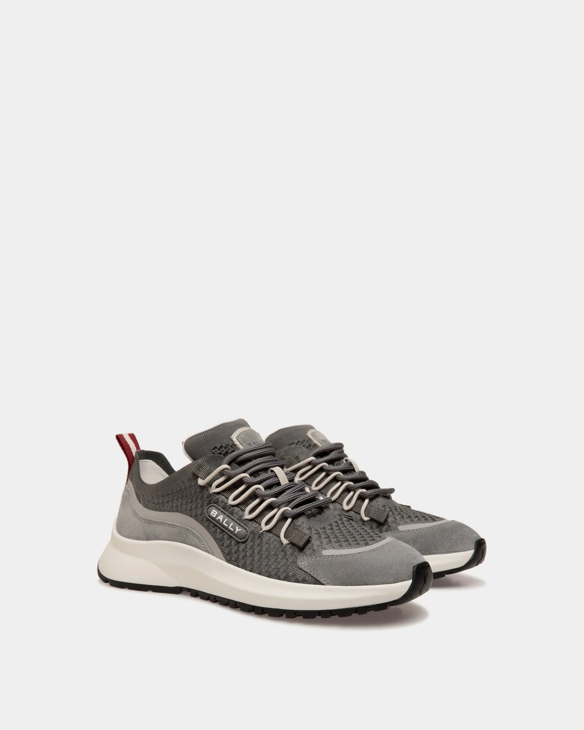 Outline Sneaker in Light Grey Knit - Image 2