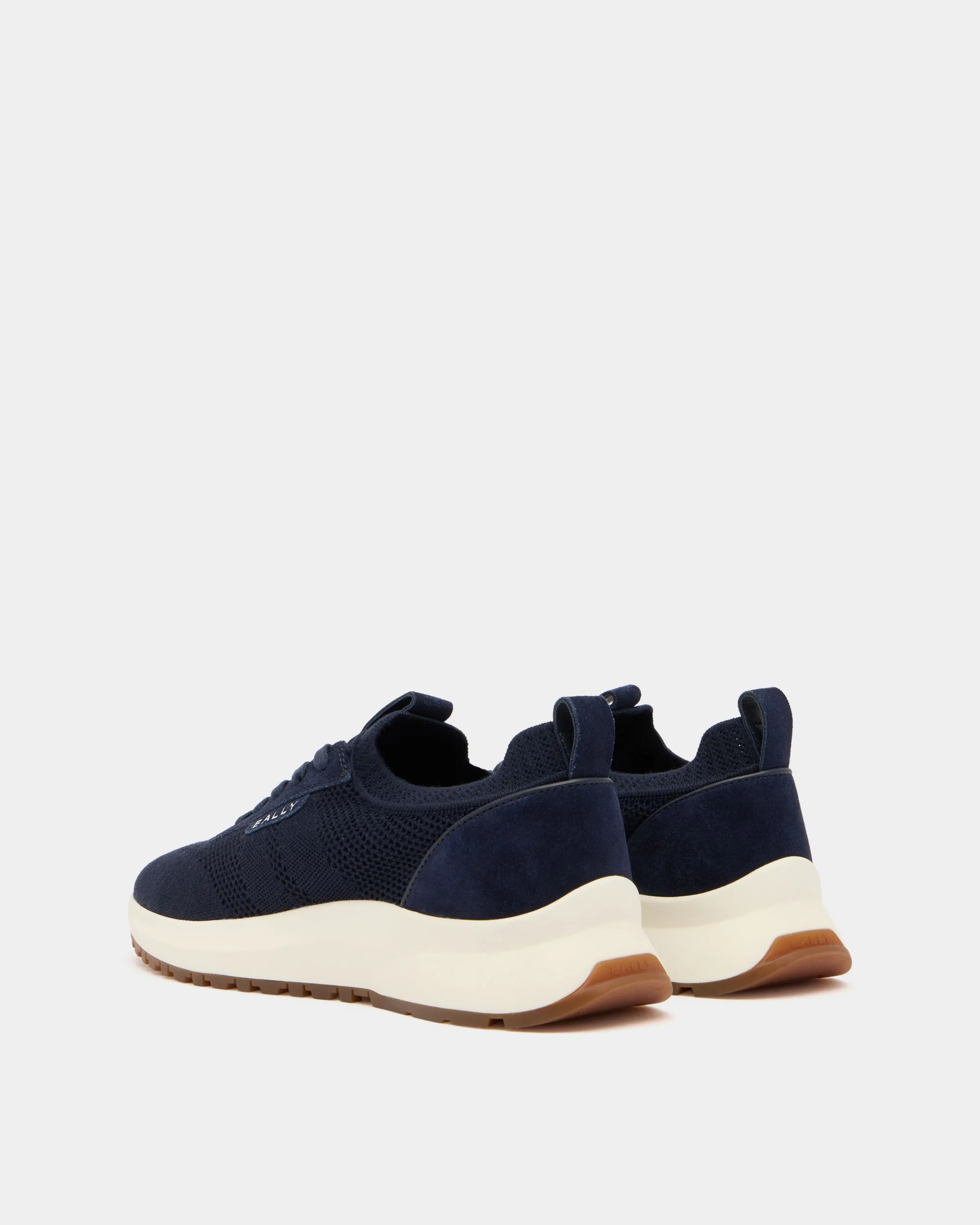 Outline Sneaker in Navy Blue Fabric - Image 3