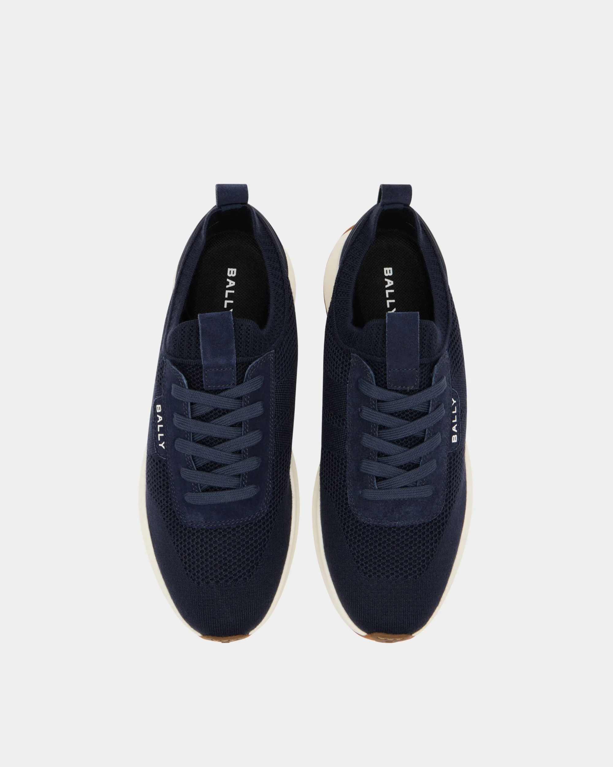 Outline Sneaker in Navy Blue Fabric - Image 4