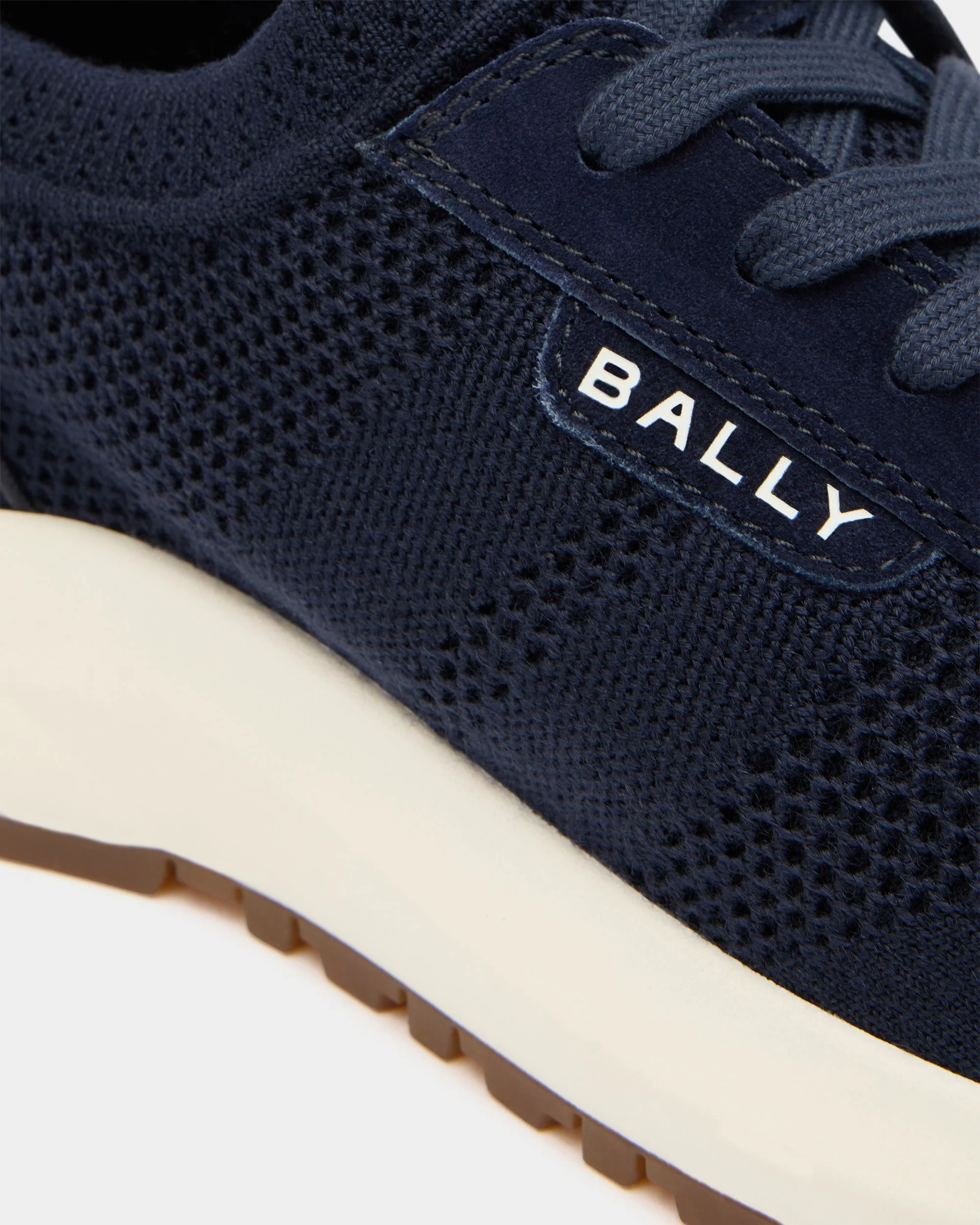 Outline Sneaker in Navy Blue Fabric - Image 5