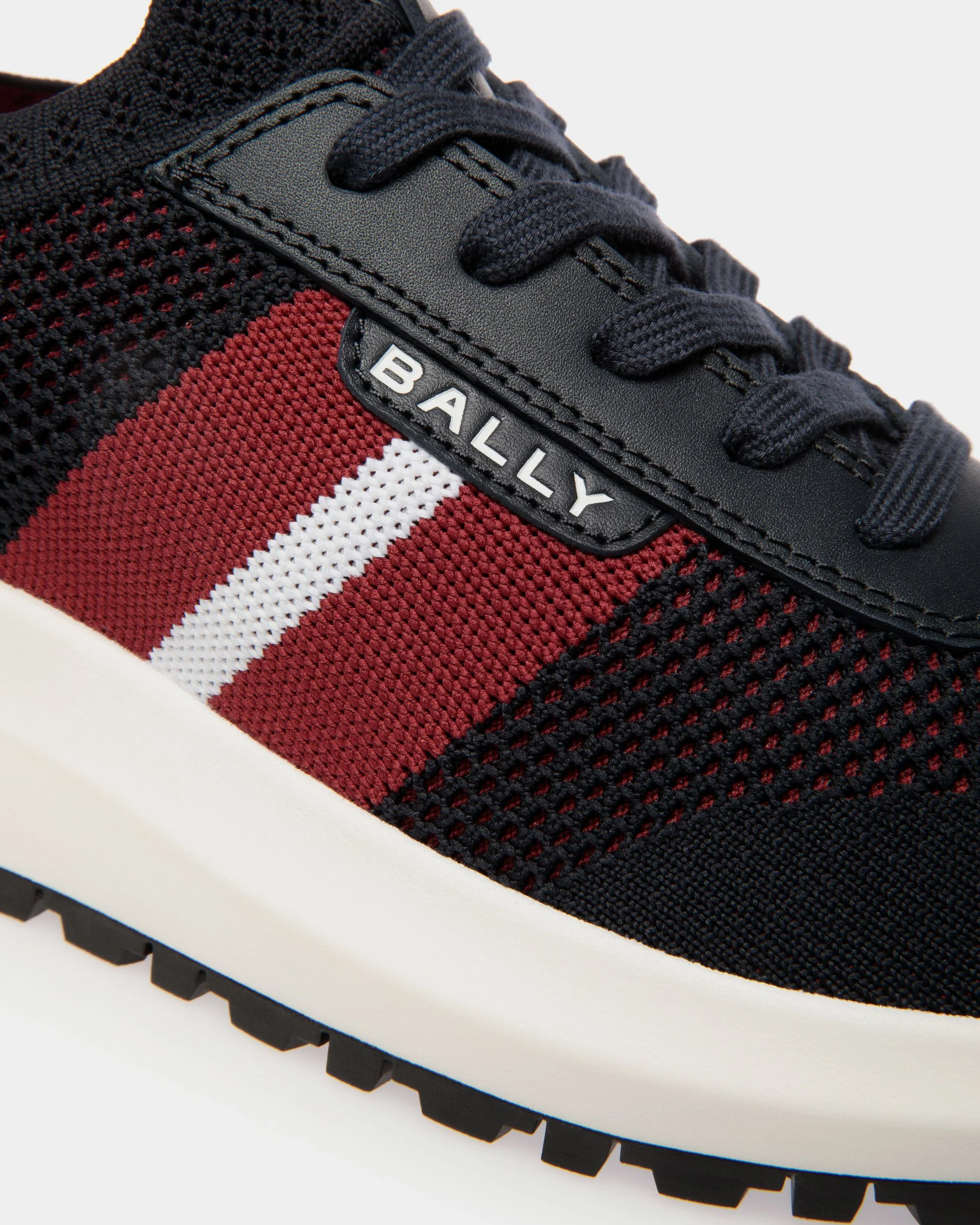 Outline Sneaker in Navy Blue Knit - Image 6