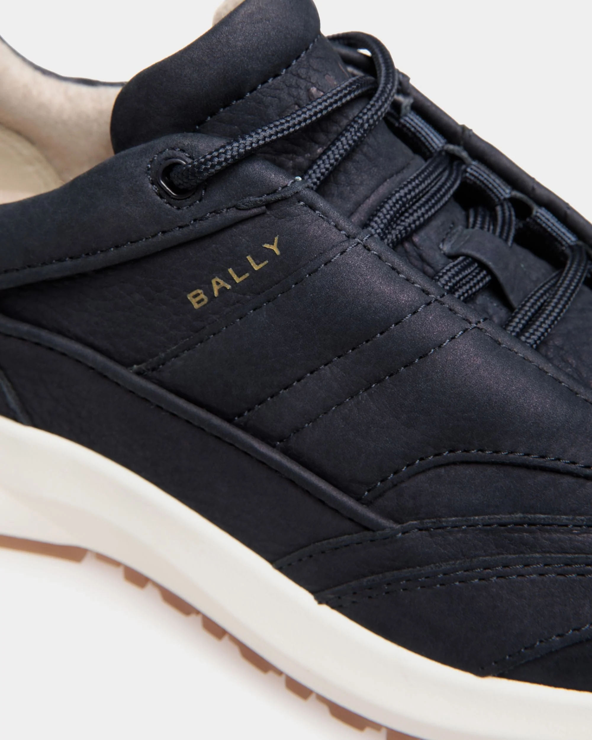 Outline Sneaker in Navy Blue Nubuck Leather - Image 5