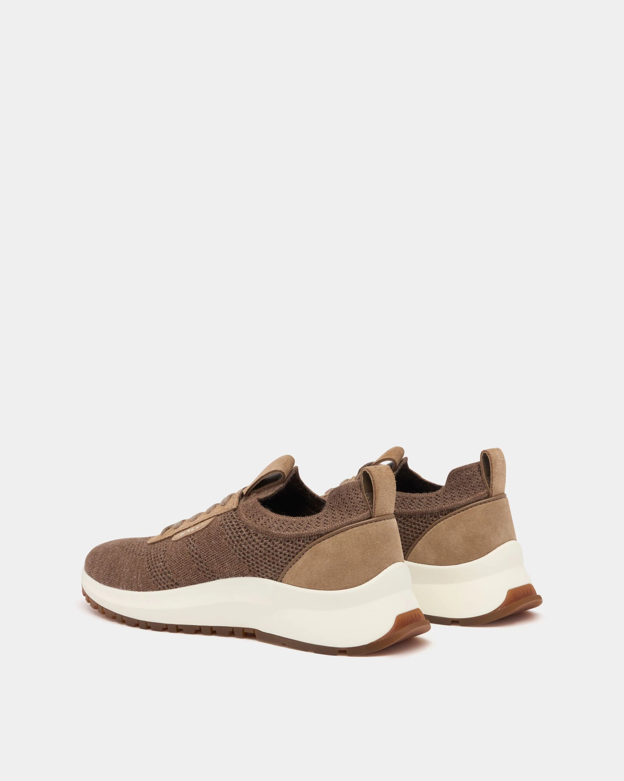 Outline Sneaker in Taupe Fabric - Image 3