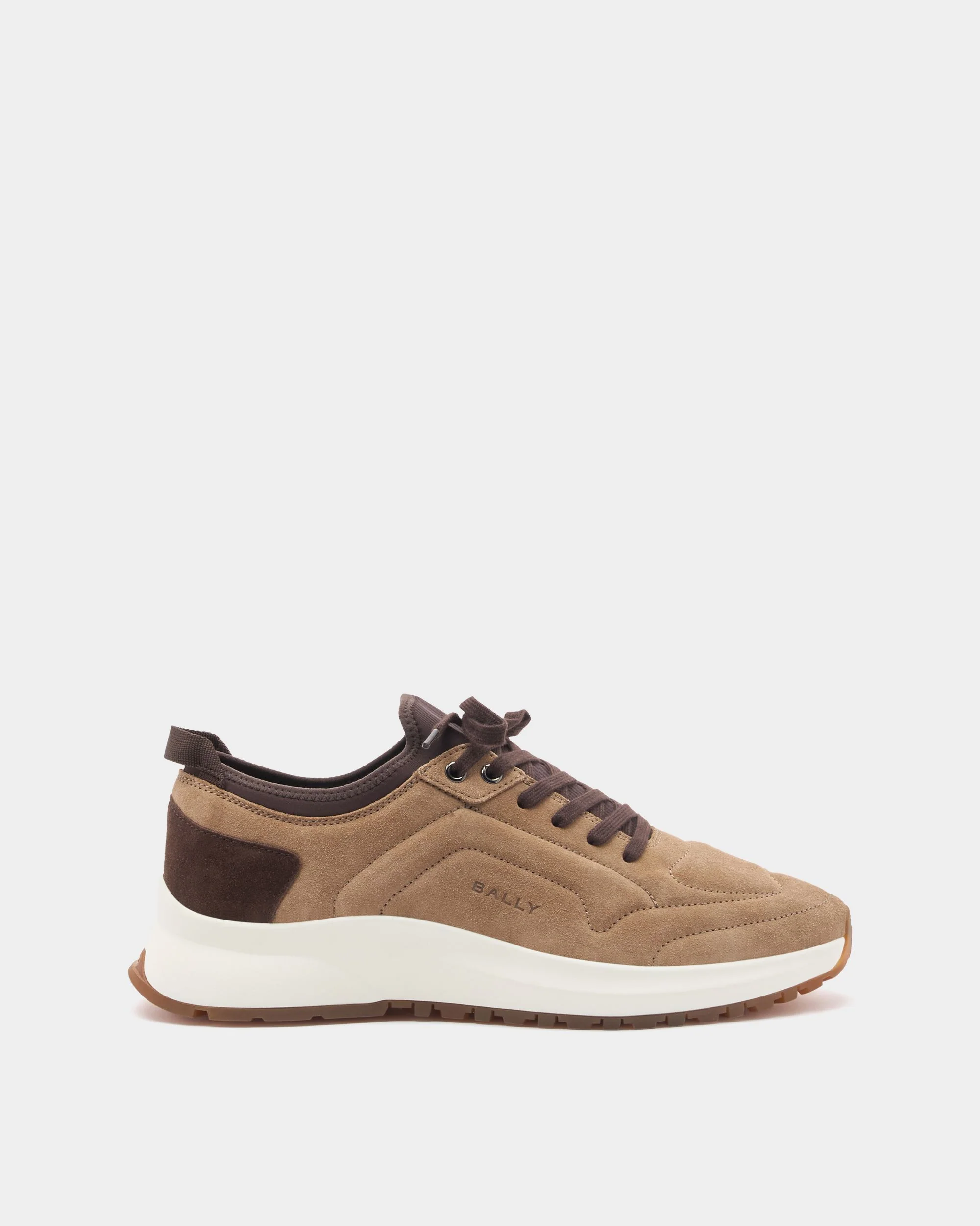 Outline Sneaker in Taupe Suede