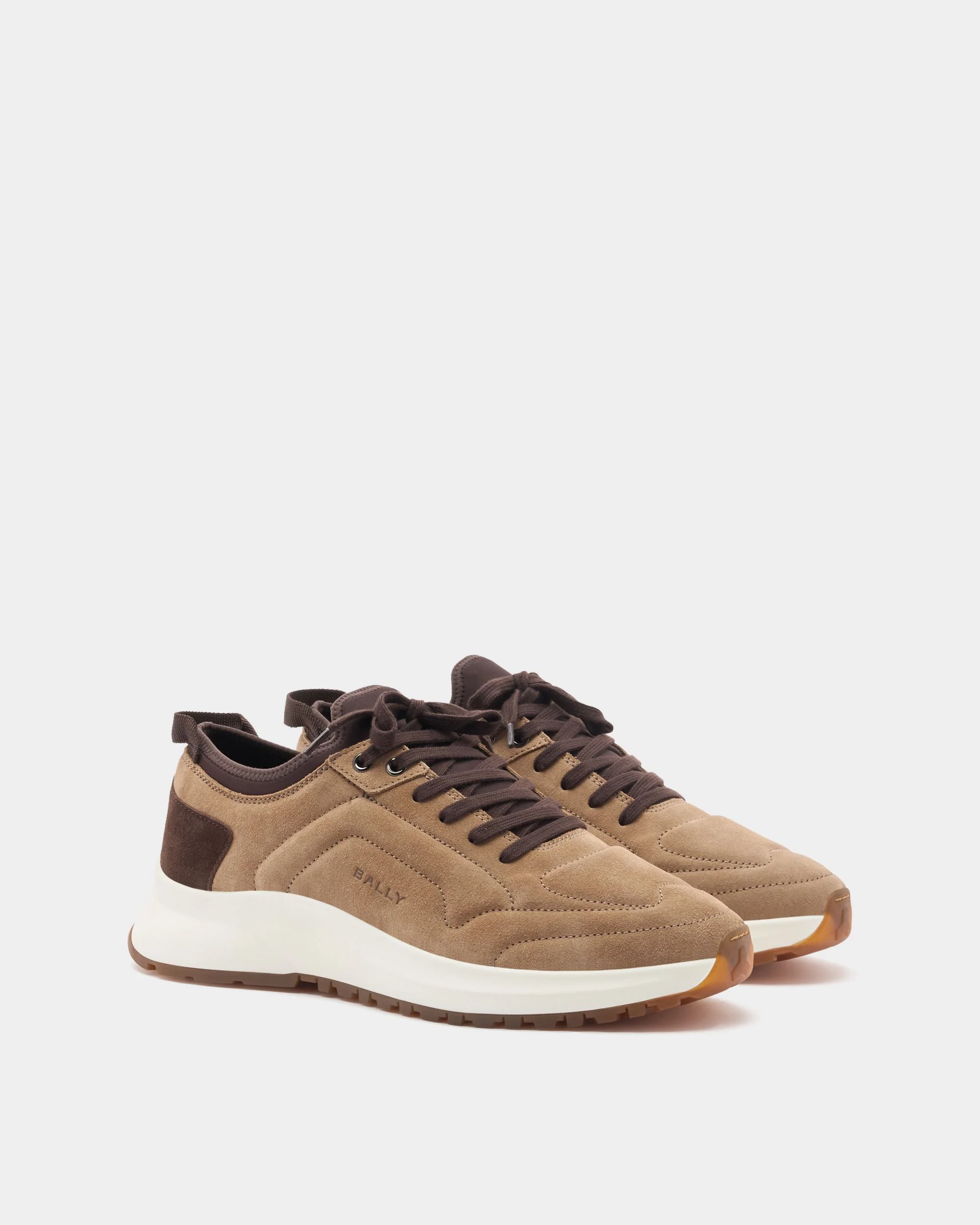 Outline Sneaker in Taupe Suede - Image 3