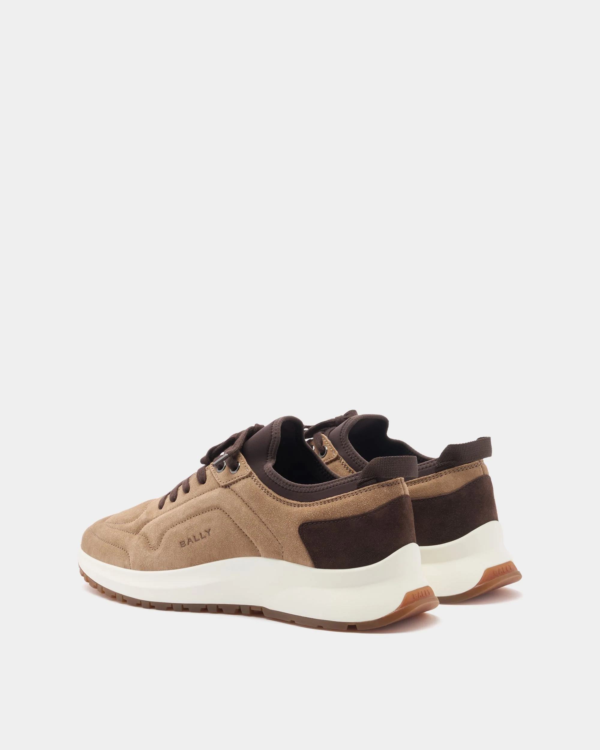 Outline Sneaker in Taupe Suede - Image 4