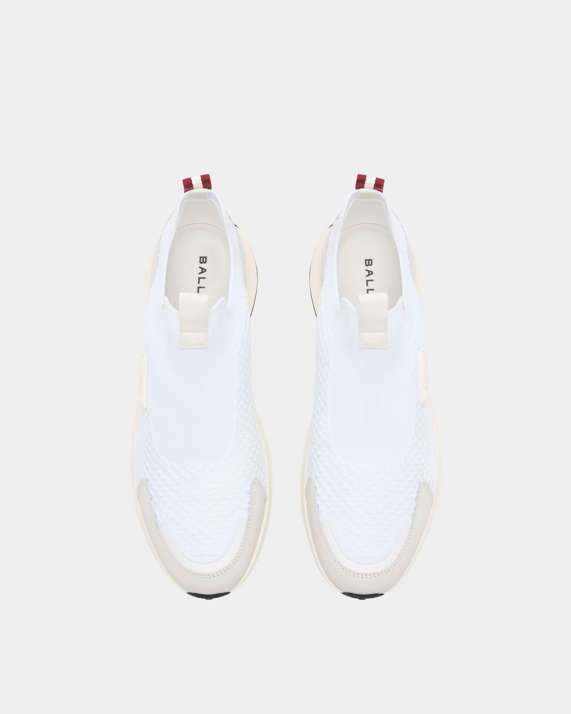 Outline Sneaker in White Fabric - Image 5