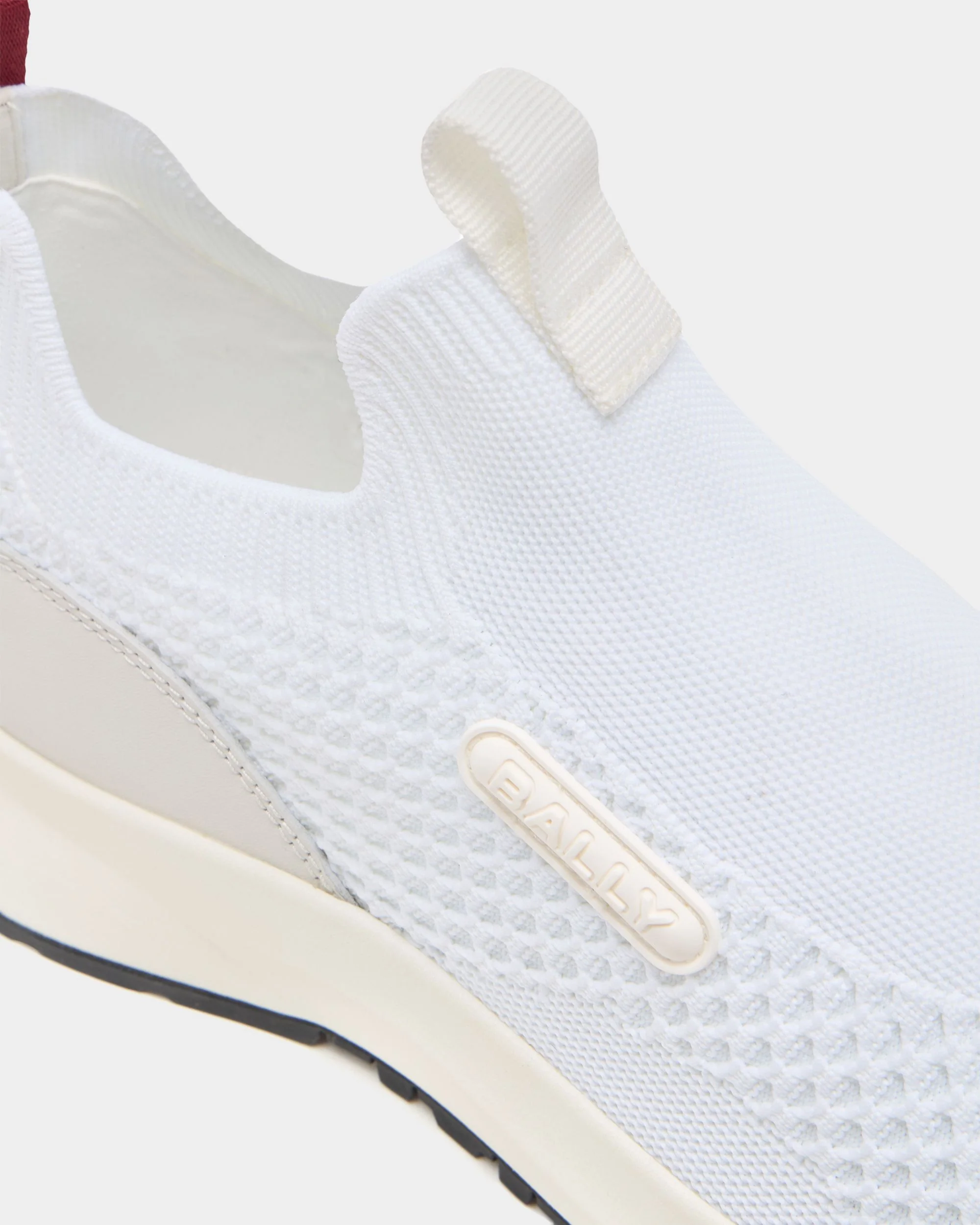 Outline Sneaker in White Fabric - Image 6