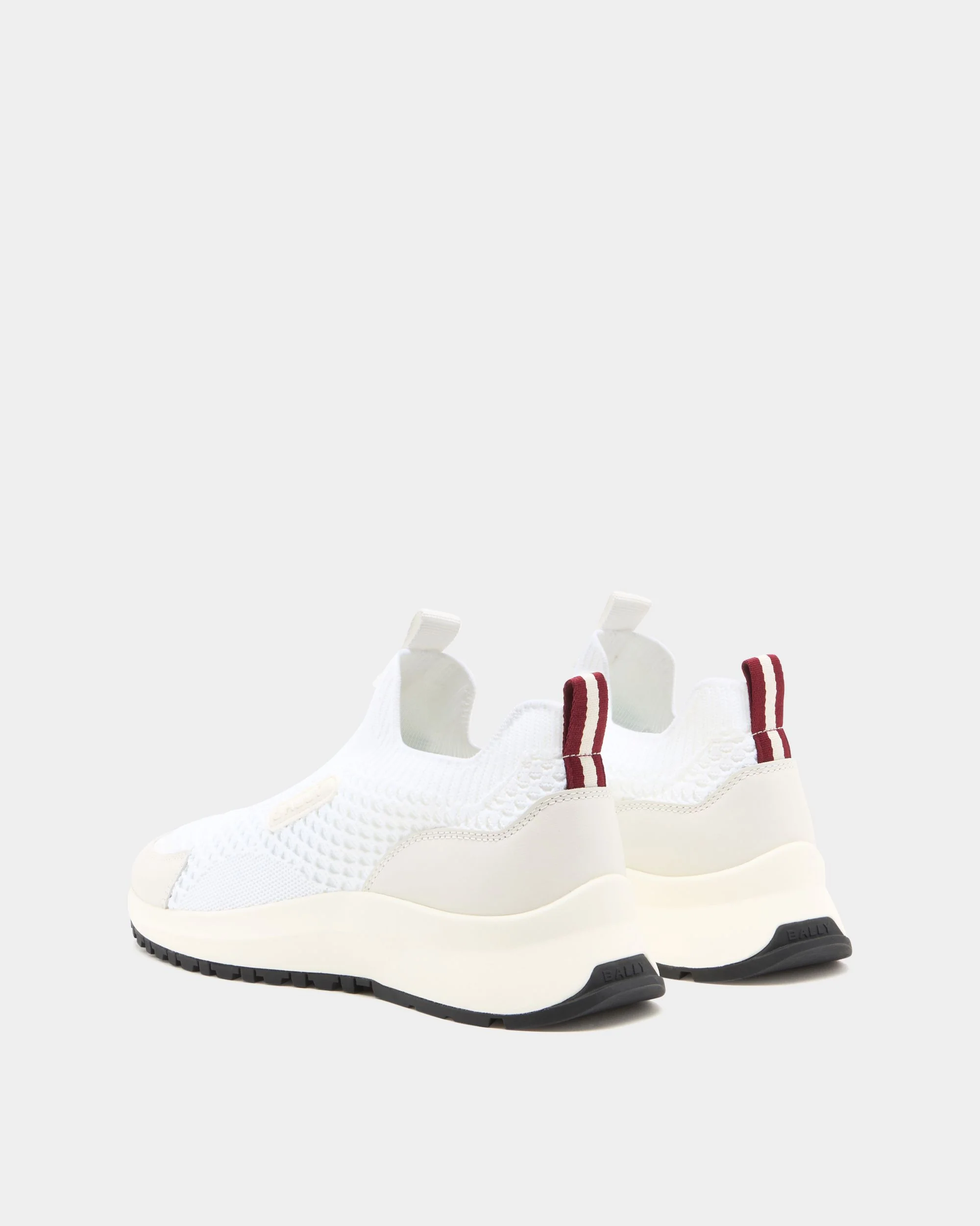 Outline Sneaker in White Fabric - Image 4