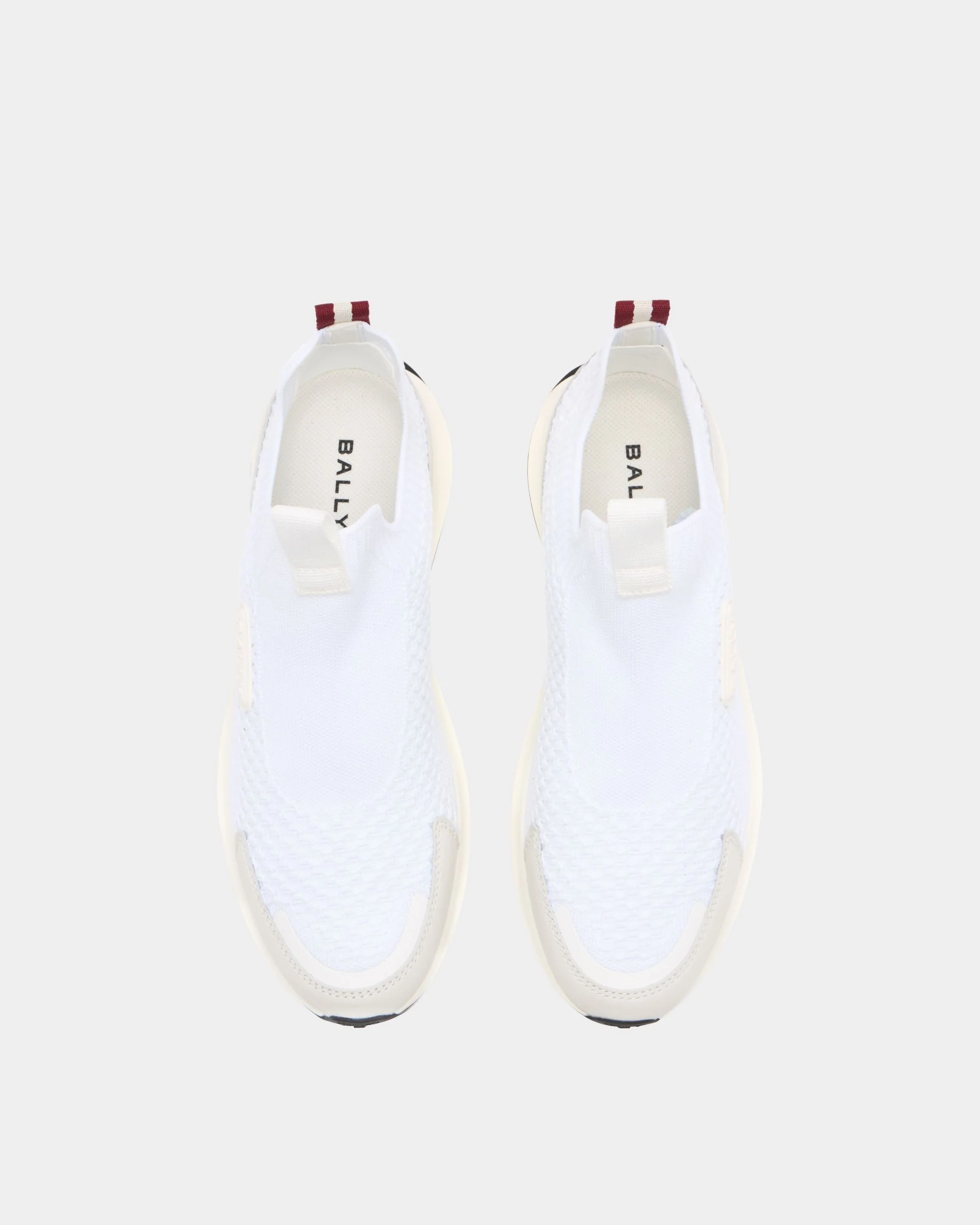 Outline Sneaker in White Fabric - Image 5