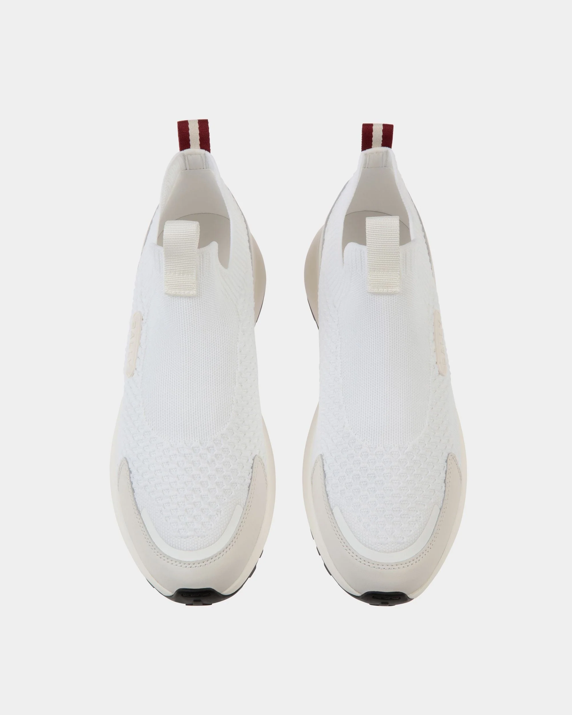 Outline Sneaker In White Knit - Image 4