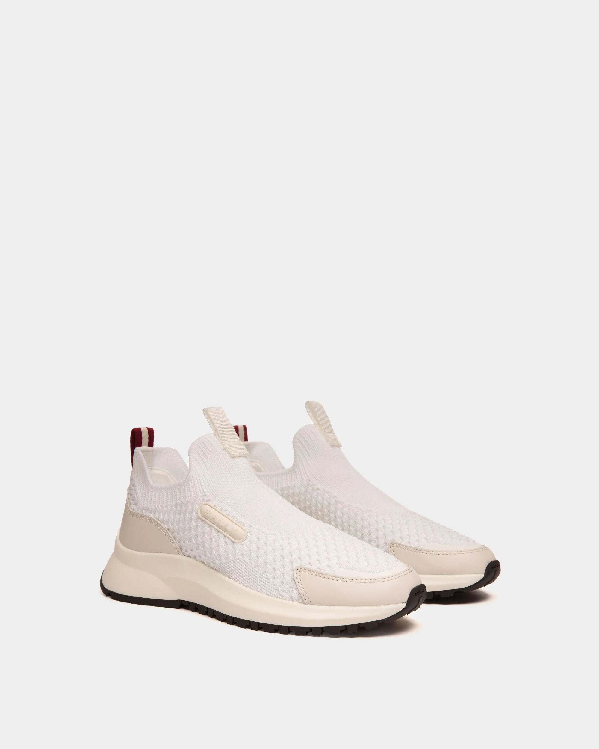 Outline Sneaker in White Knit - Image 3