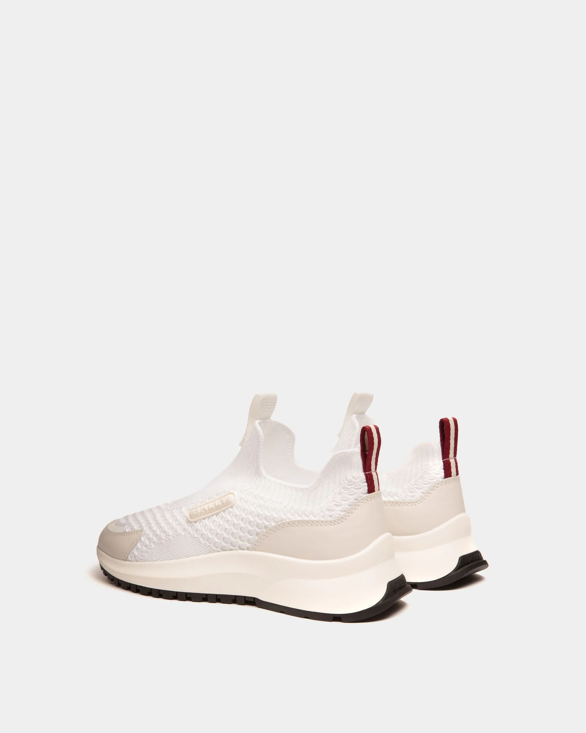 Outline Sneaker in White Knit - Image 4