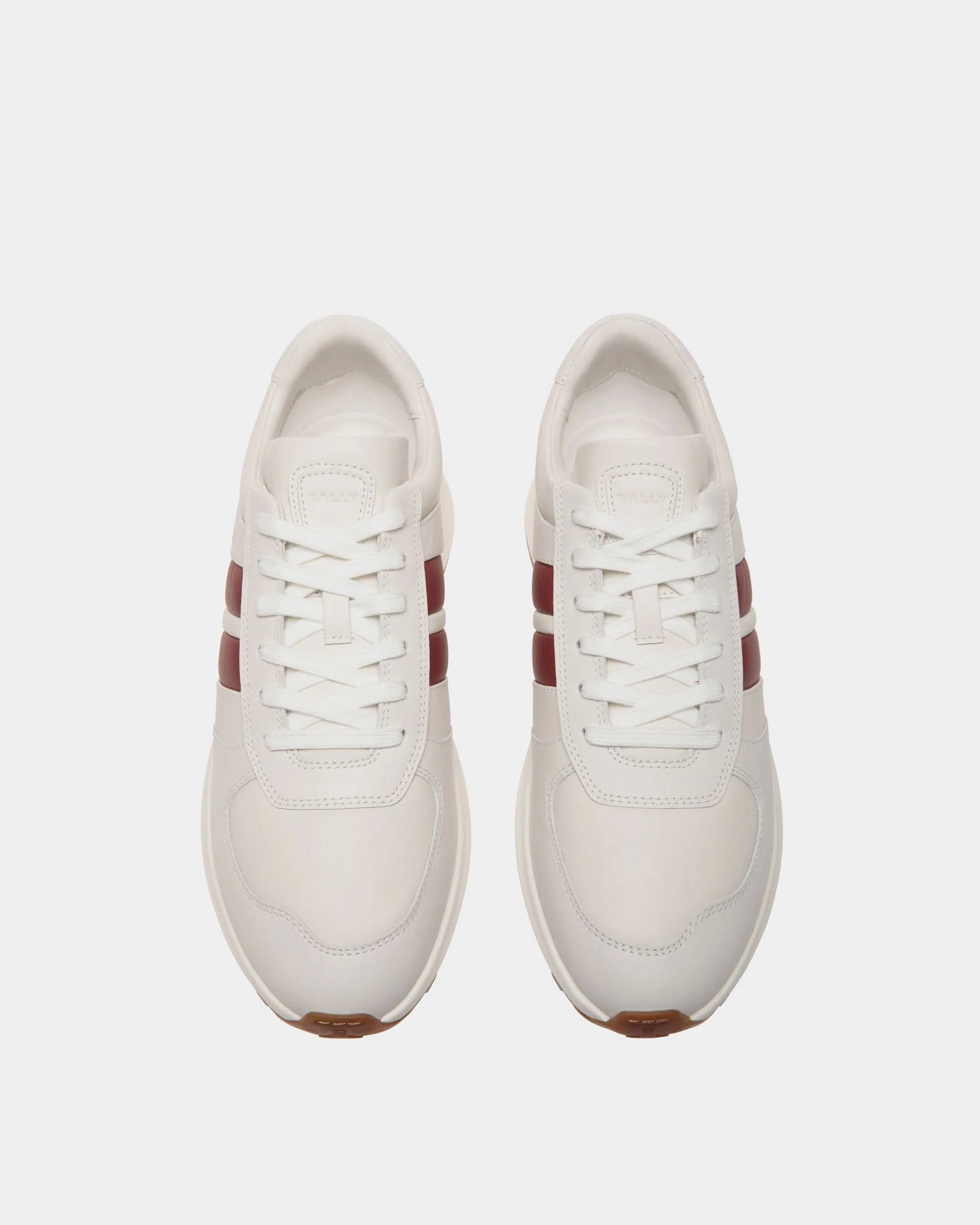 Outline Sneaker in White Leather - Image 5
