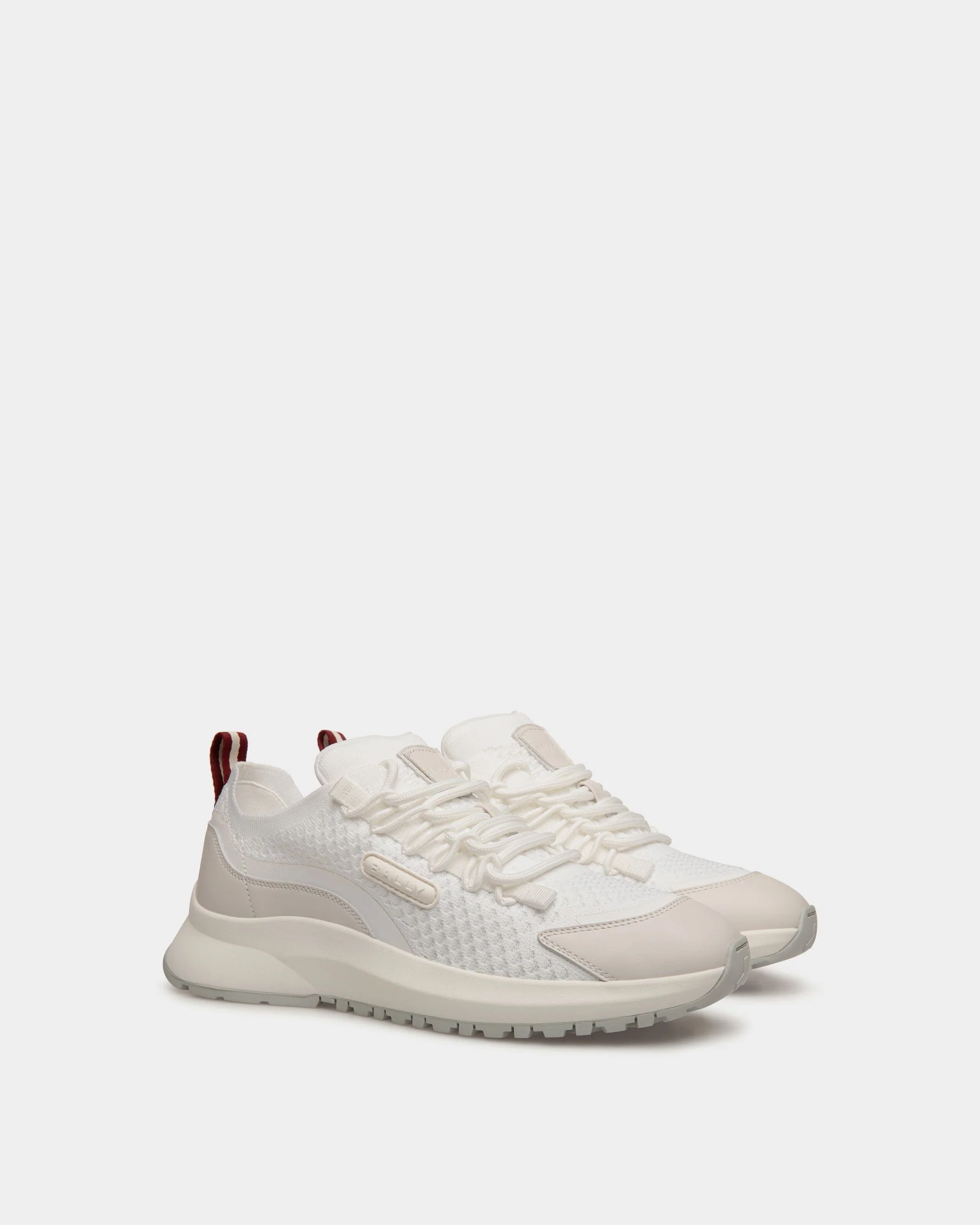 Outline Sneaker In White Nylon - Image 2