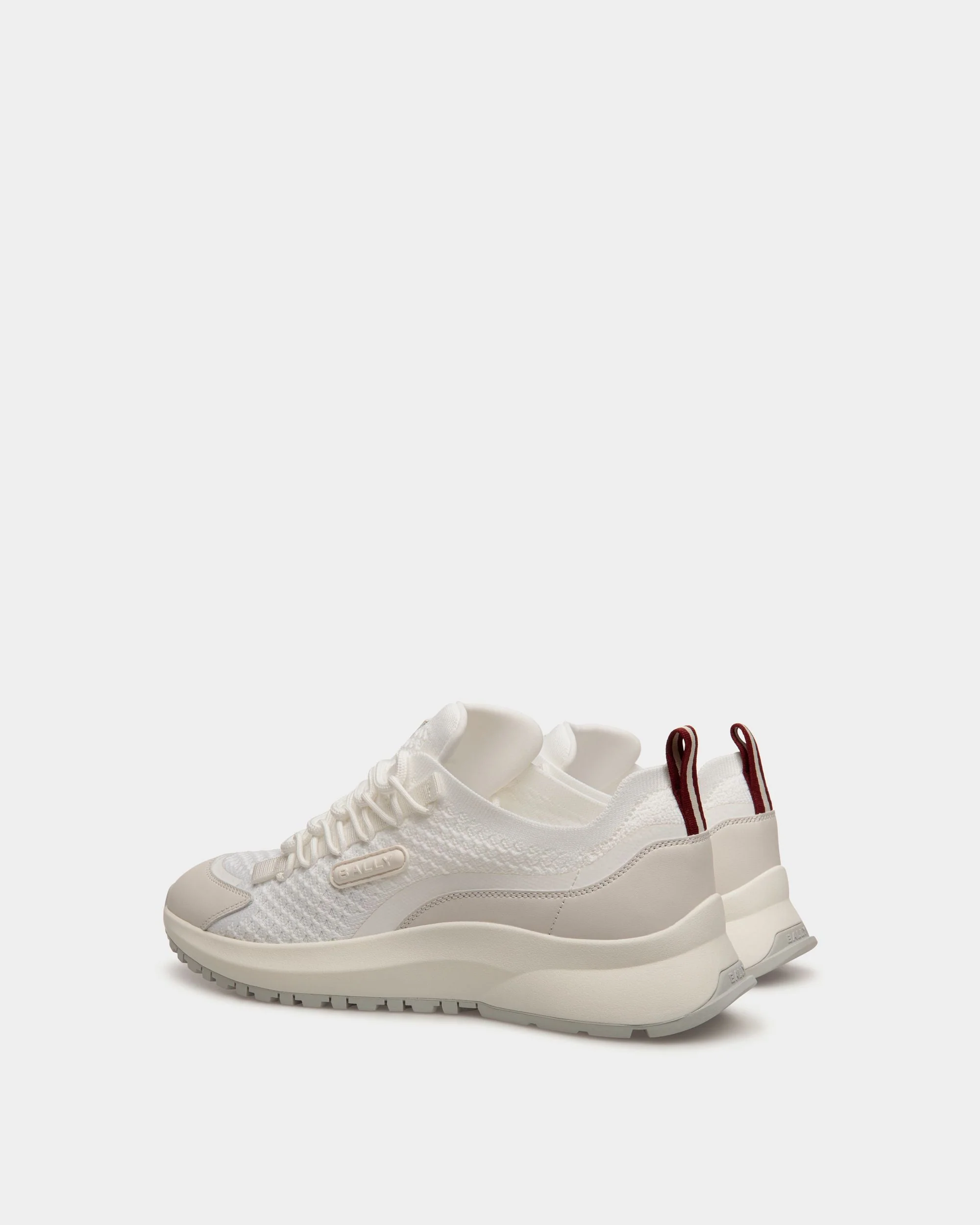 Outline Sneaker In White Nylon - Image 3