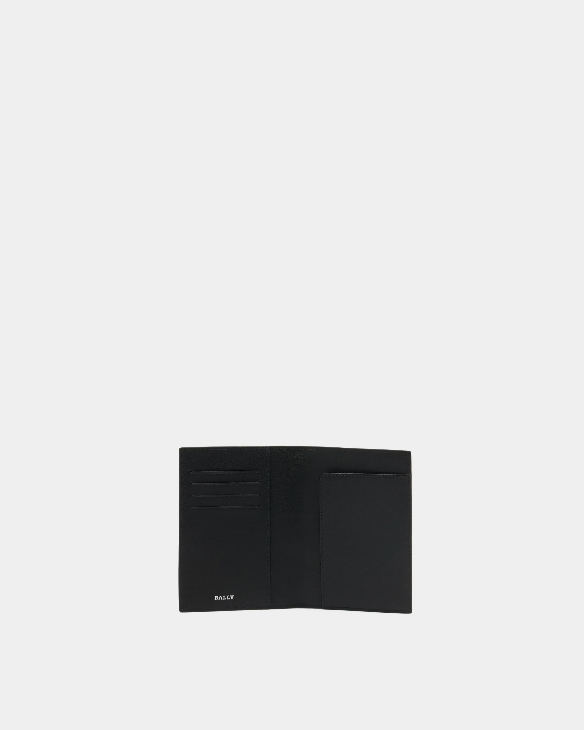 Passport Case in Black Leather With a Bally Ribbon - Image 3
