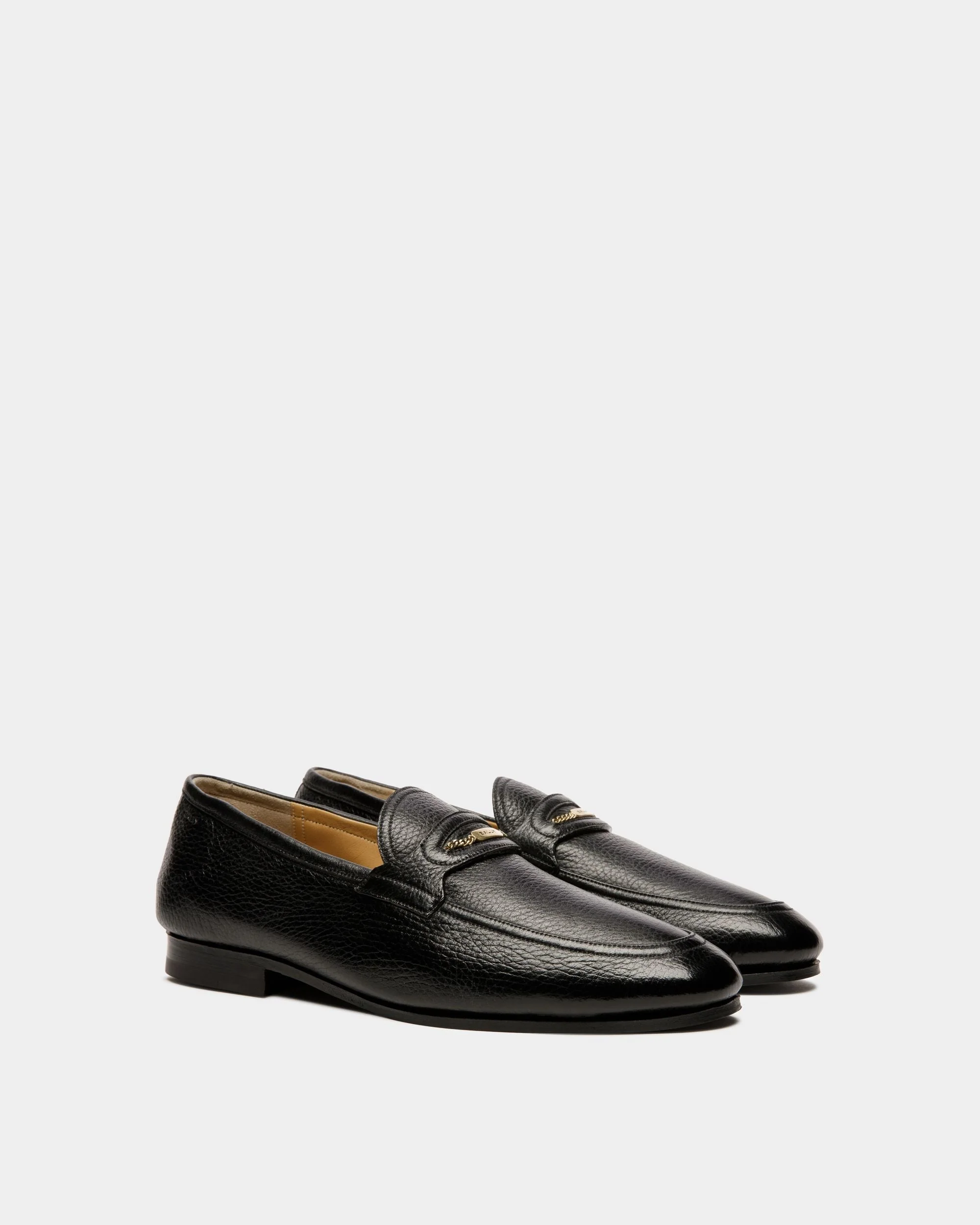 Pesek Loafers In Black Leather - Image 3