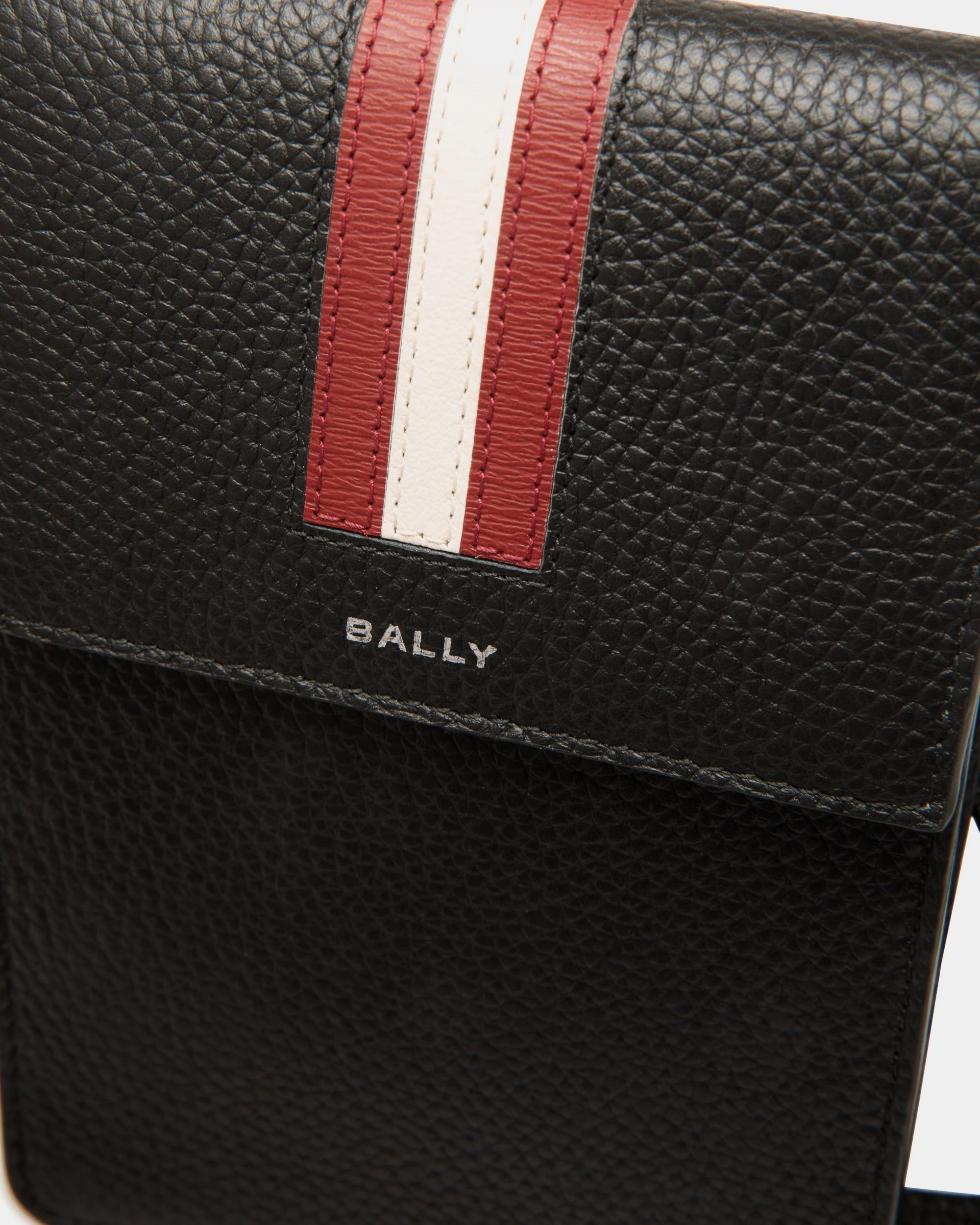 Phone Wallet In Black Leather - Image 4