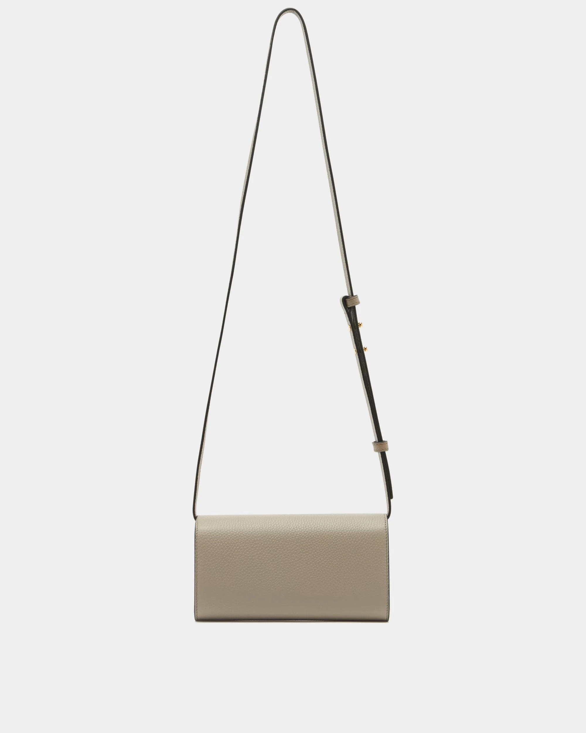 Phone Wallet in Taupe Grained Leather - Image 2