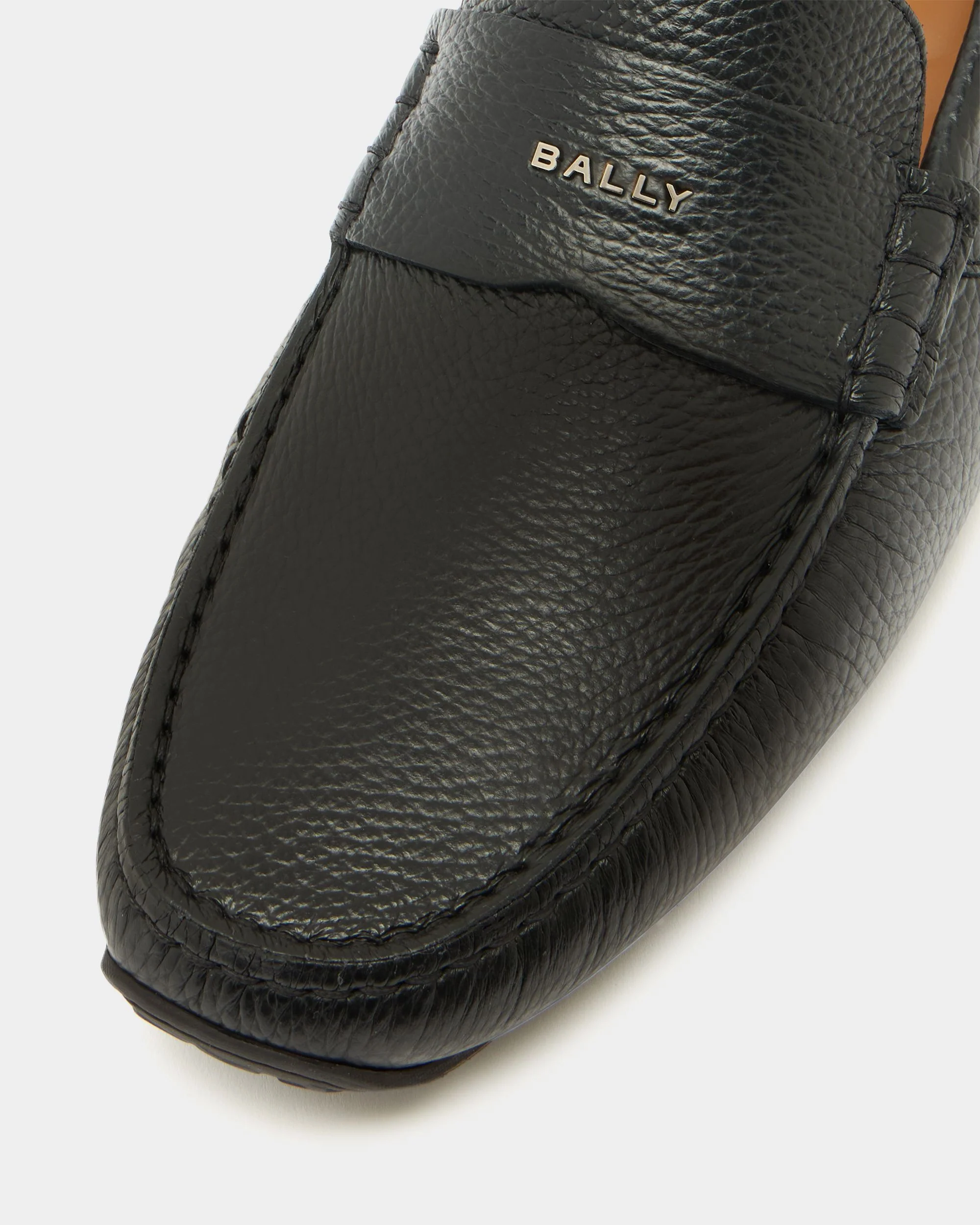 Pilot Driver in Black Grained Leather - Image 6