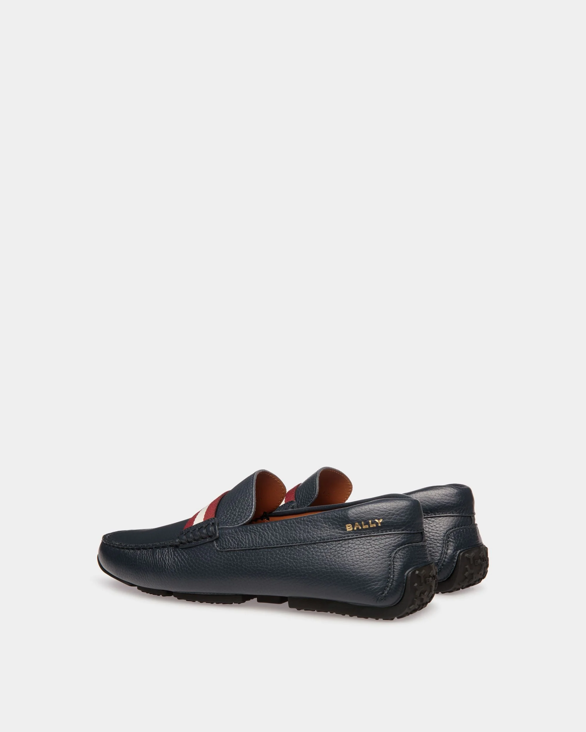 Pilot Driver in Blue Grained Leather - Image 3